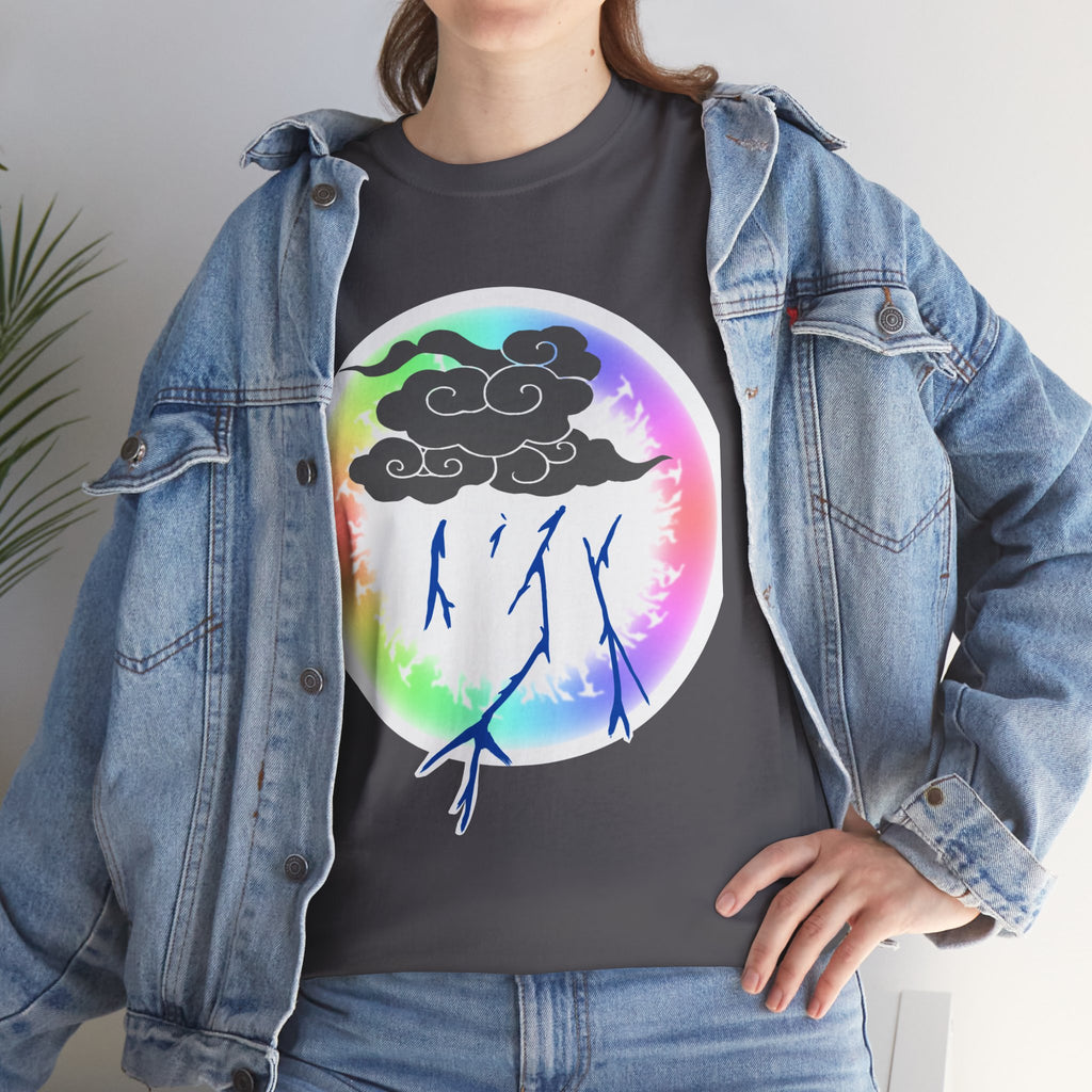 Rainboom Storm Cloud Unisex Tee | Alt Gothic Creature Graphic Tee