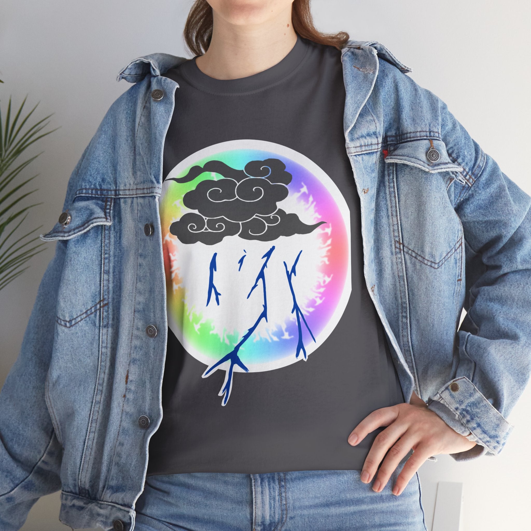 Rainboom Storm Cloud Unisex Tee | Alt Gothic Creature Graphic Tee