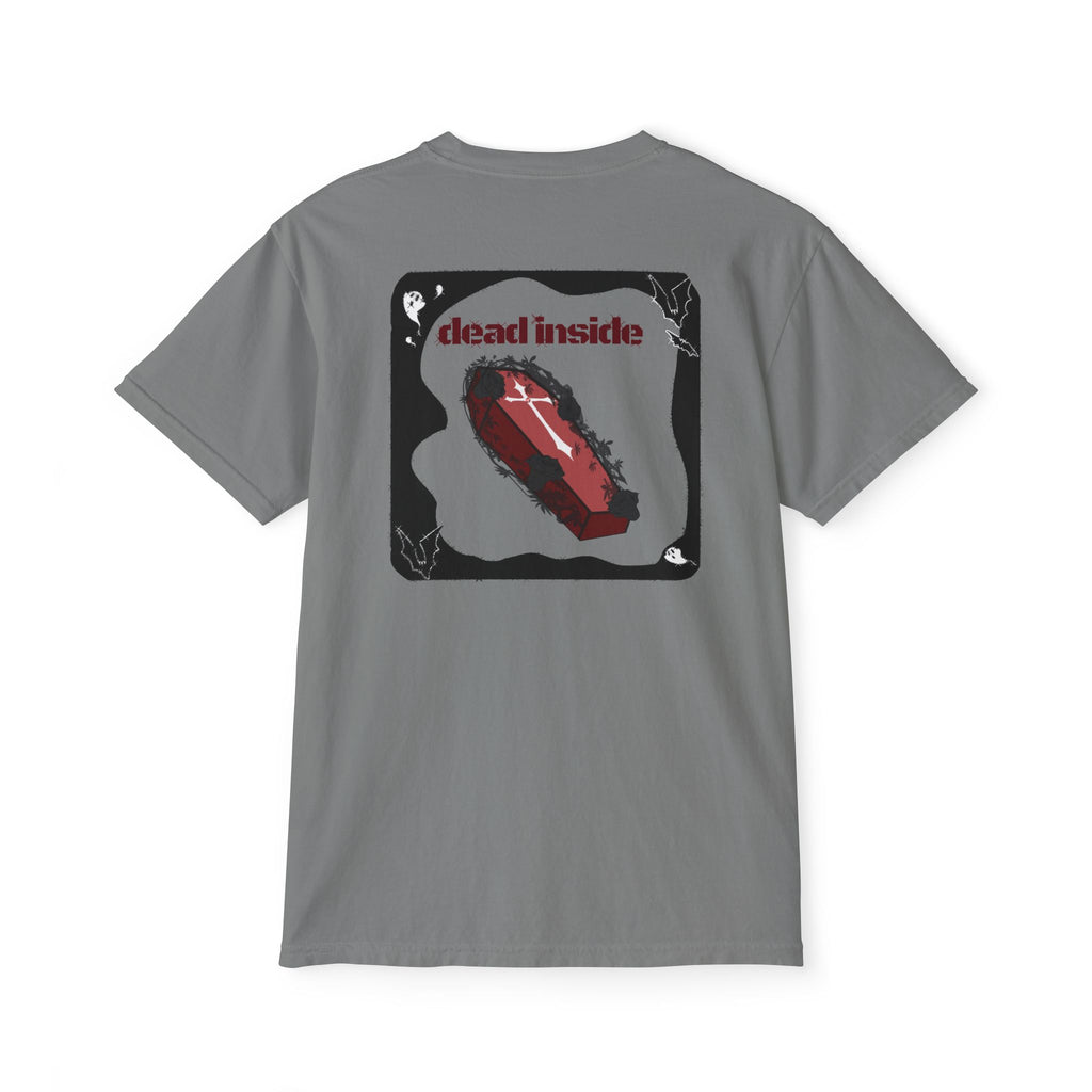 Dead Inside Coffin Pocket Tee | Gothic Emo Alt Graphic T-Shirt