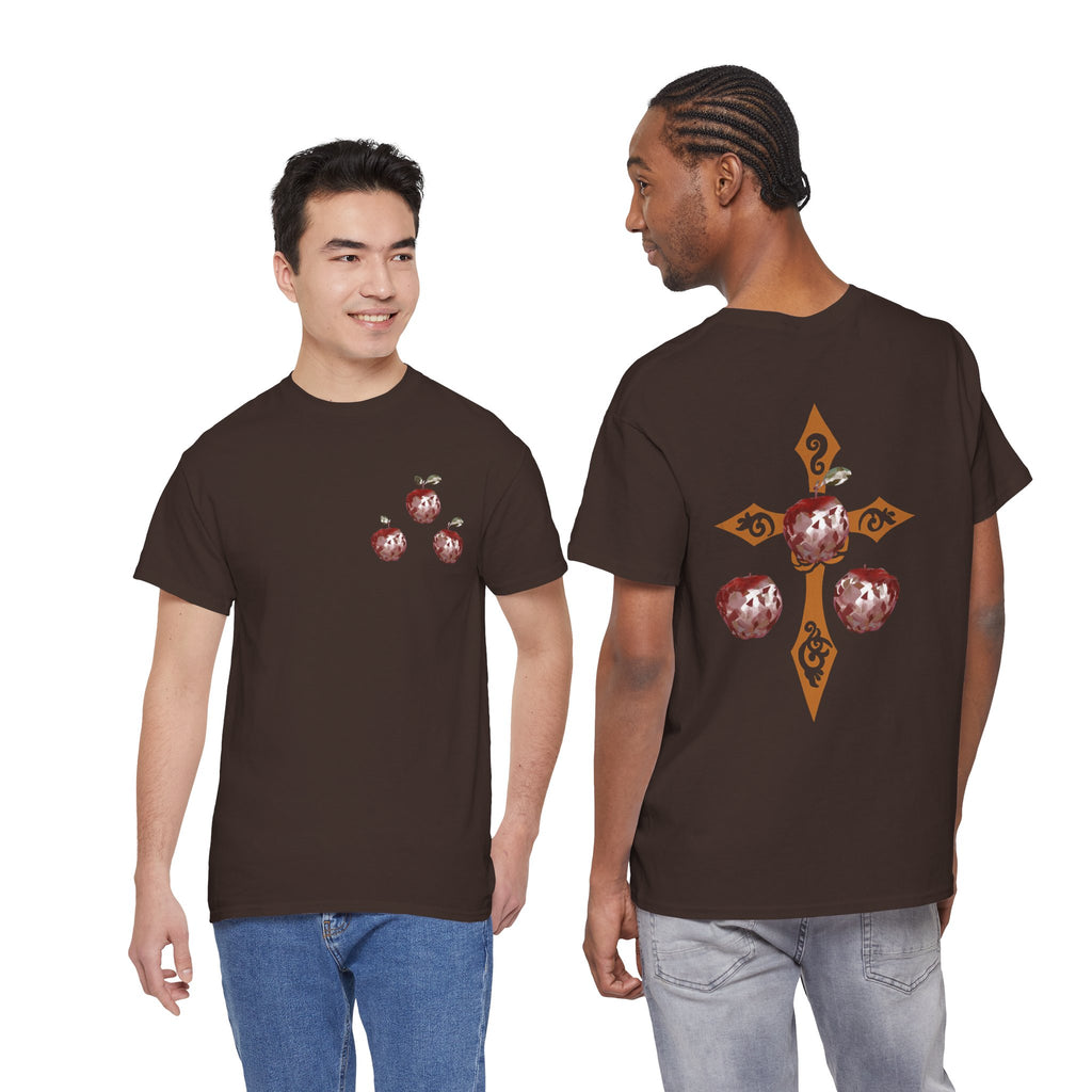 Crystal Apple Cross Graphic Tee | Alt Emo Creature Tee