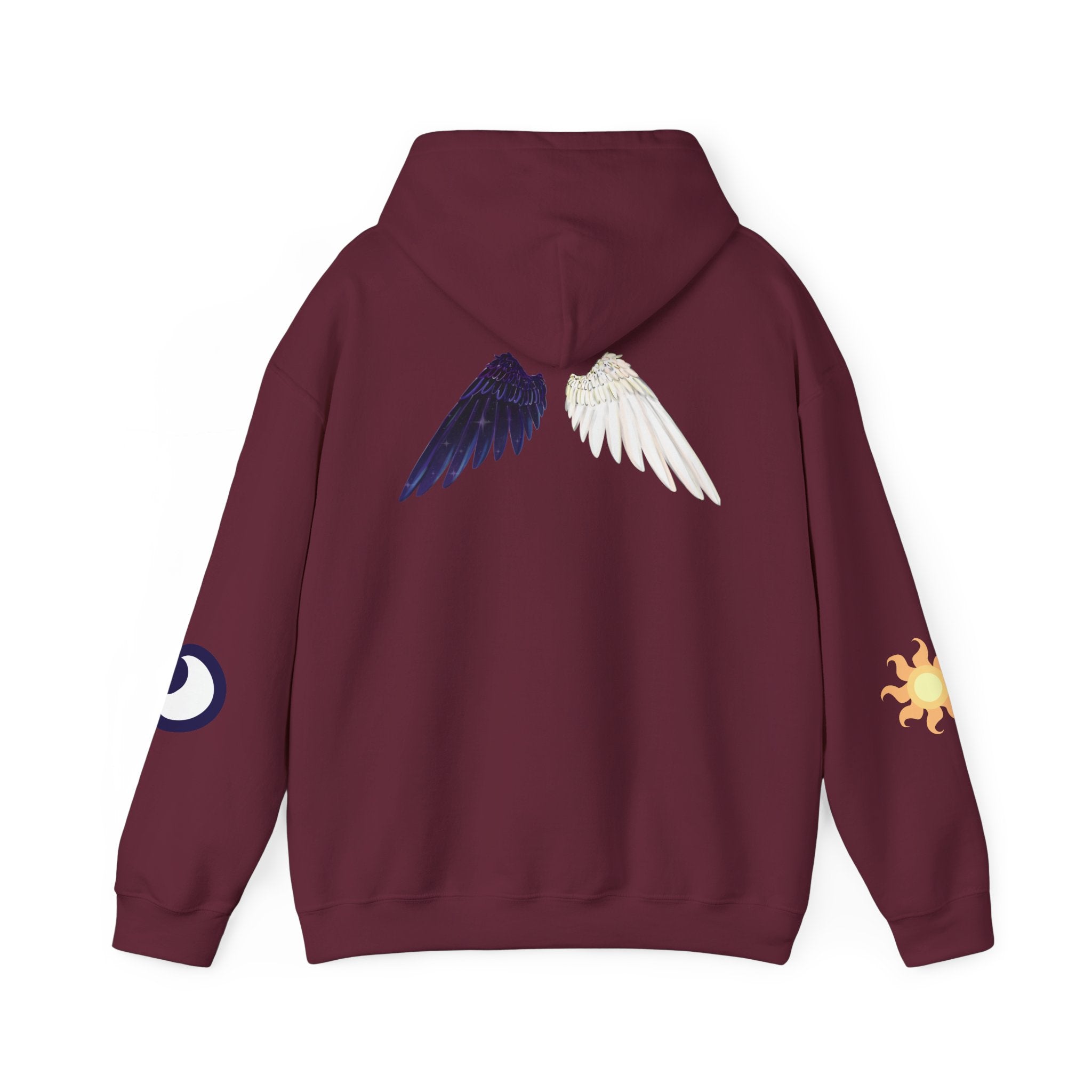 Lunar Celestial Alicorn Hoodie | Royal Sisters Alt Gothic Moon Sun Unisex Sweatshirt