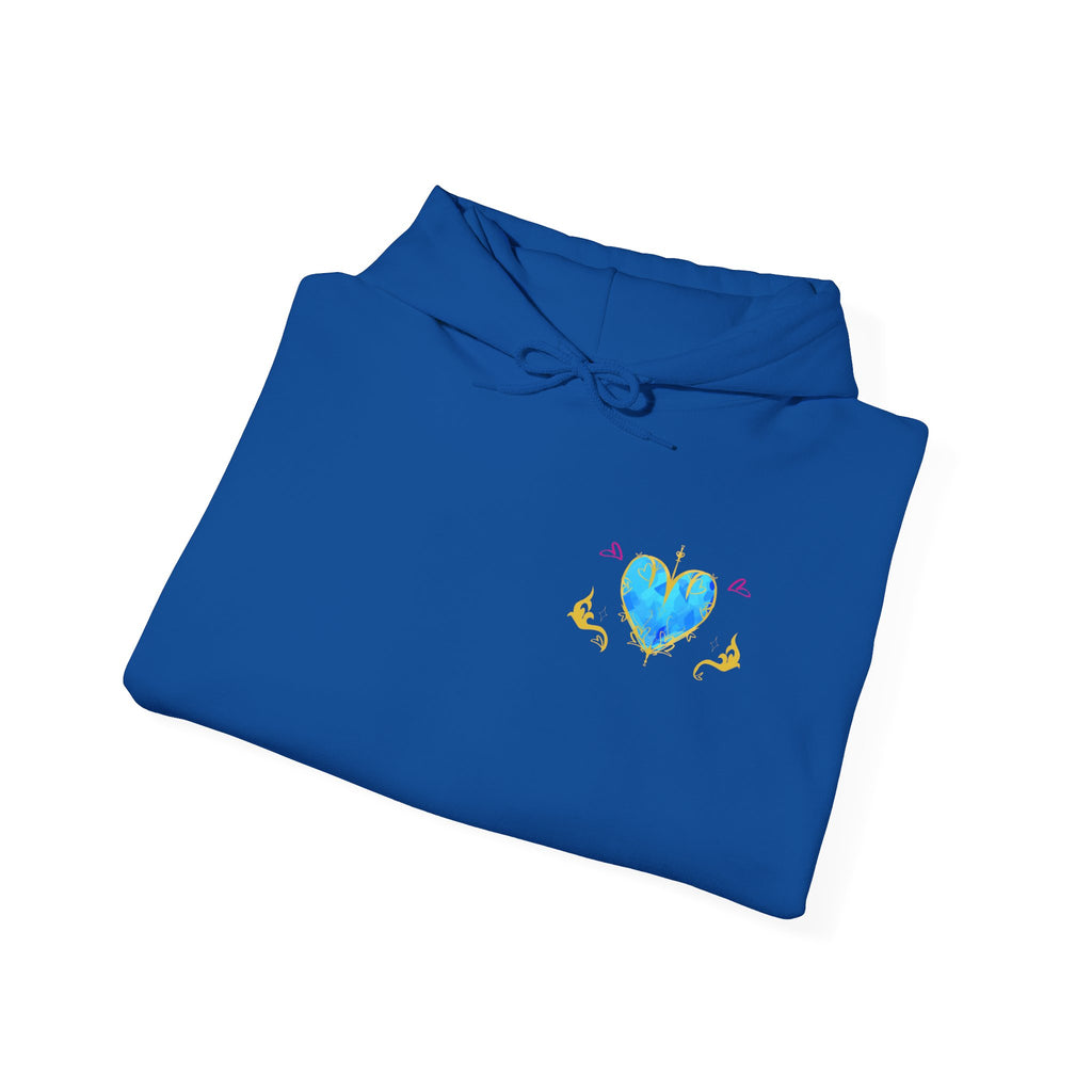 Crystal Heart Alicorn Hoodie | Alt Mythical Creature Graphic Sweatshirt Love