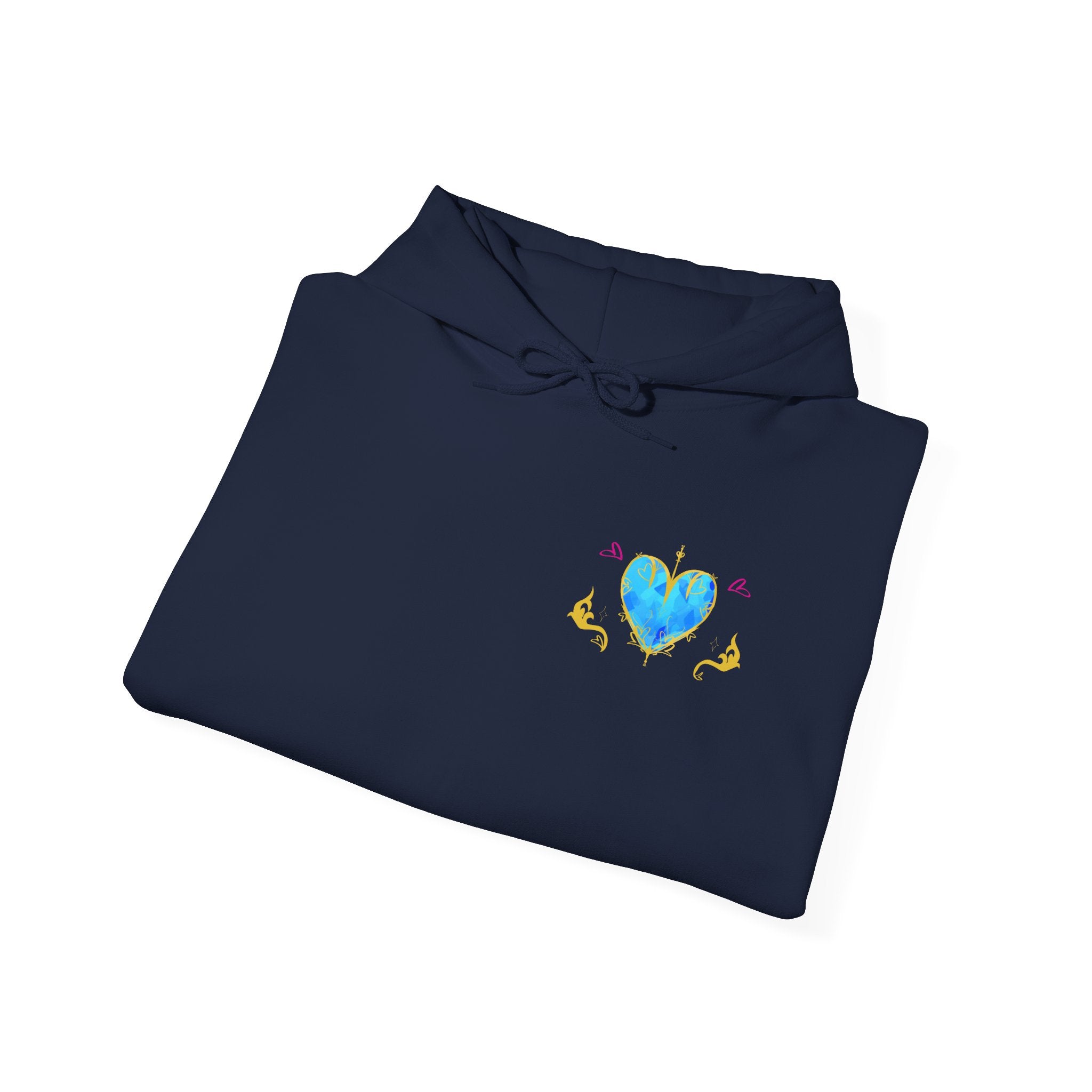 Crystal Heart Alicorn Hoodie | Alt Mythical Creature Graphic Sweatshirt Love