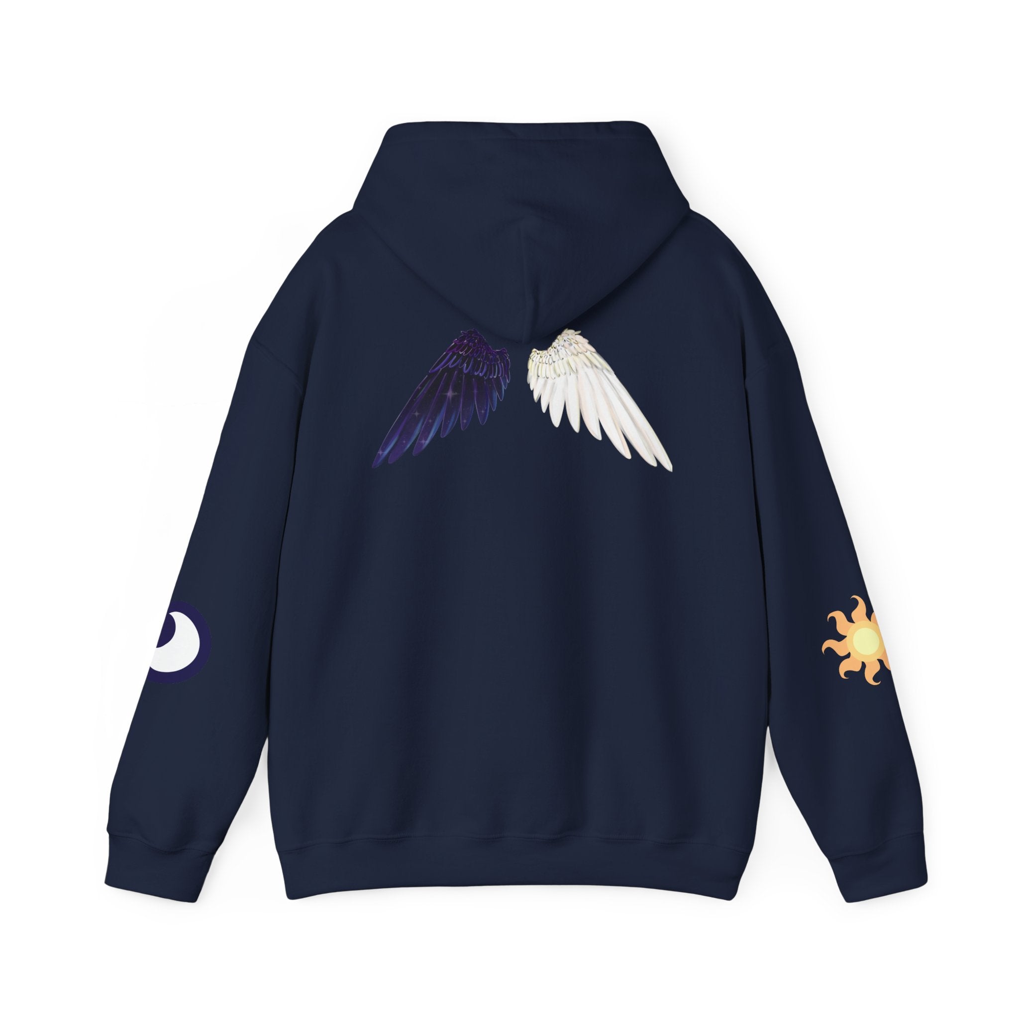 Lunar Celestial Alicorn Hoodie | Royal Sisters Alt Gothic Moon Sun Unisex Sweatshirt