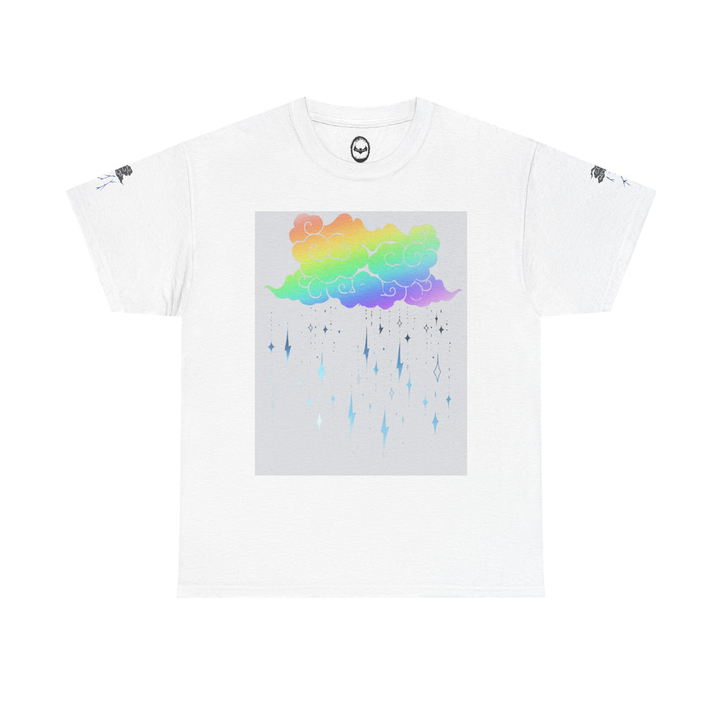 Rainbow Storm Unisex Tee | Alt Emo Colorful Graphic Tee