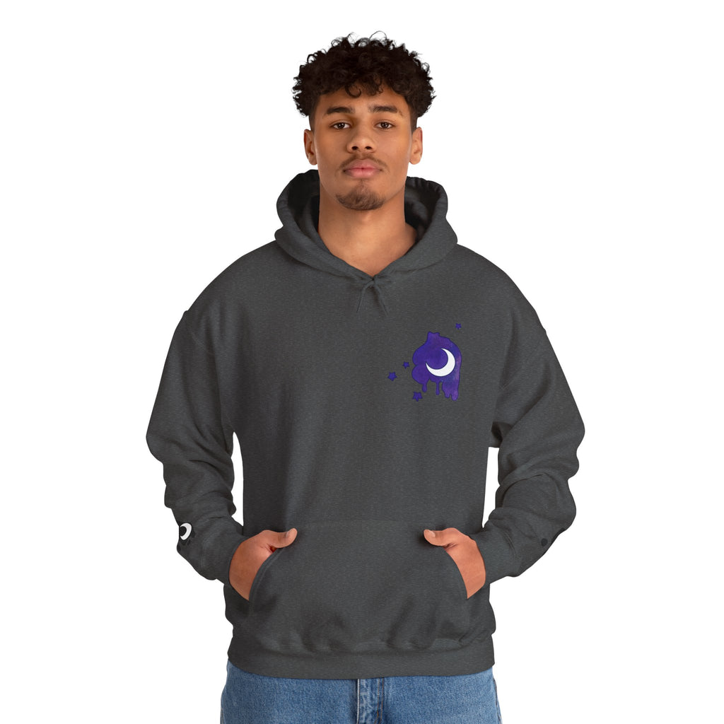 Lunar Alicorn Hoodie | Moody Moon Wings Alt Aesthetic Graphic Sweatshirt