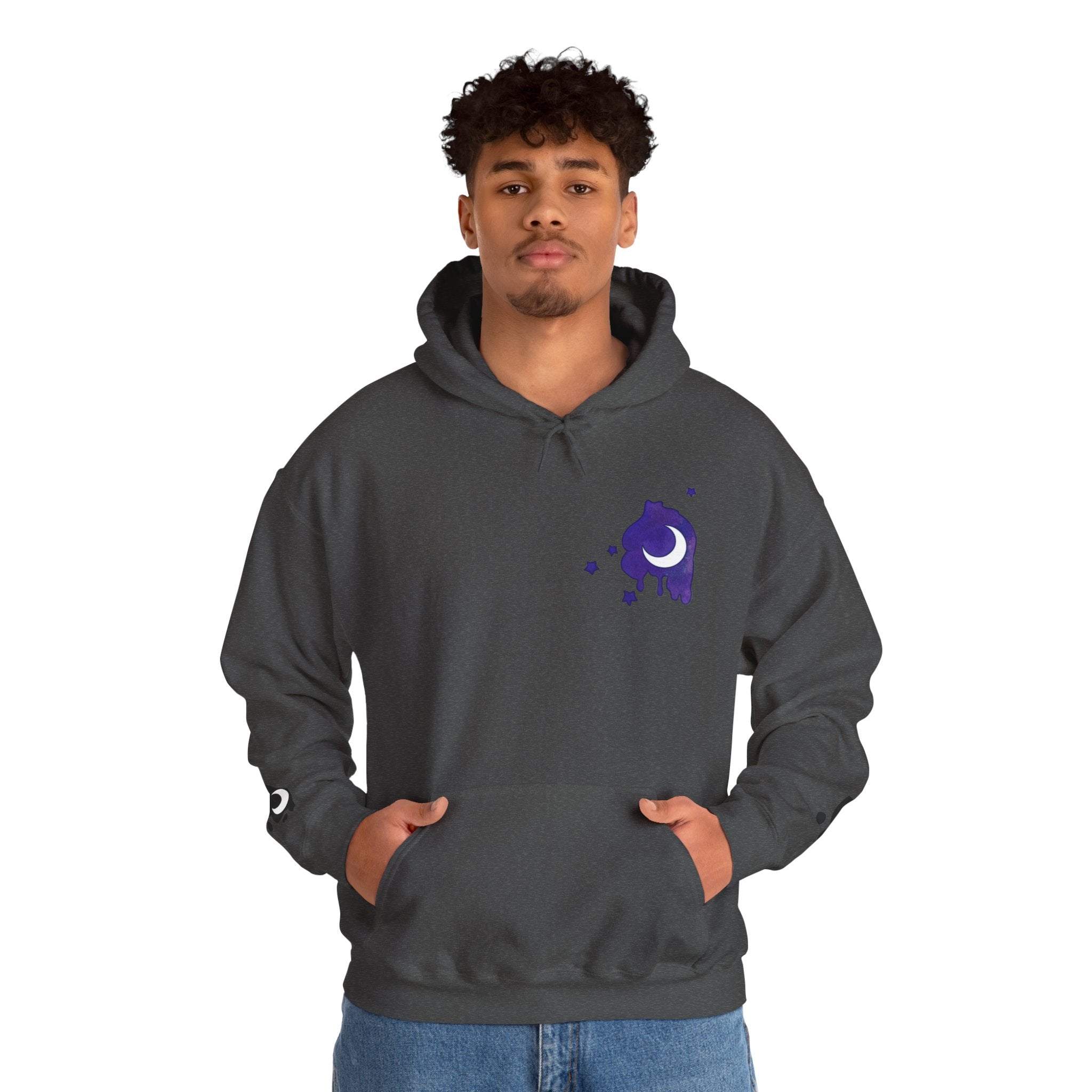 Lunar Alicorn Hoodie | Moody Moon Wings Alt Aesthetic Graphic Sweatshirt