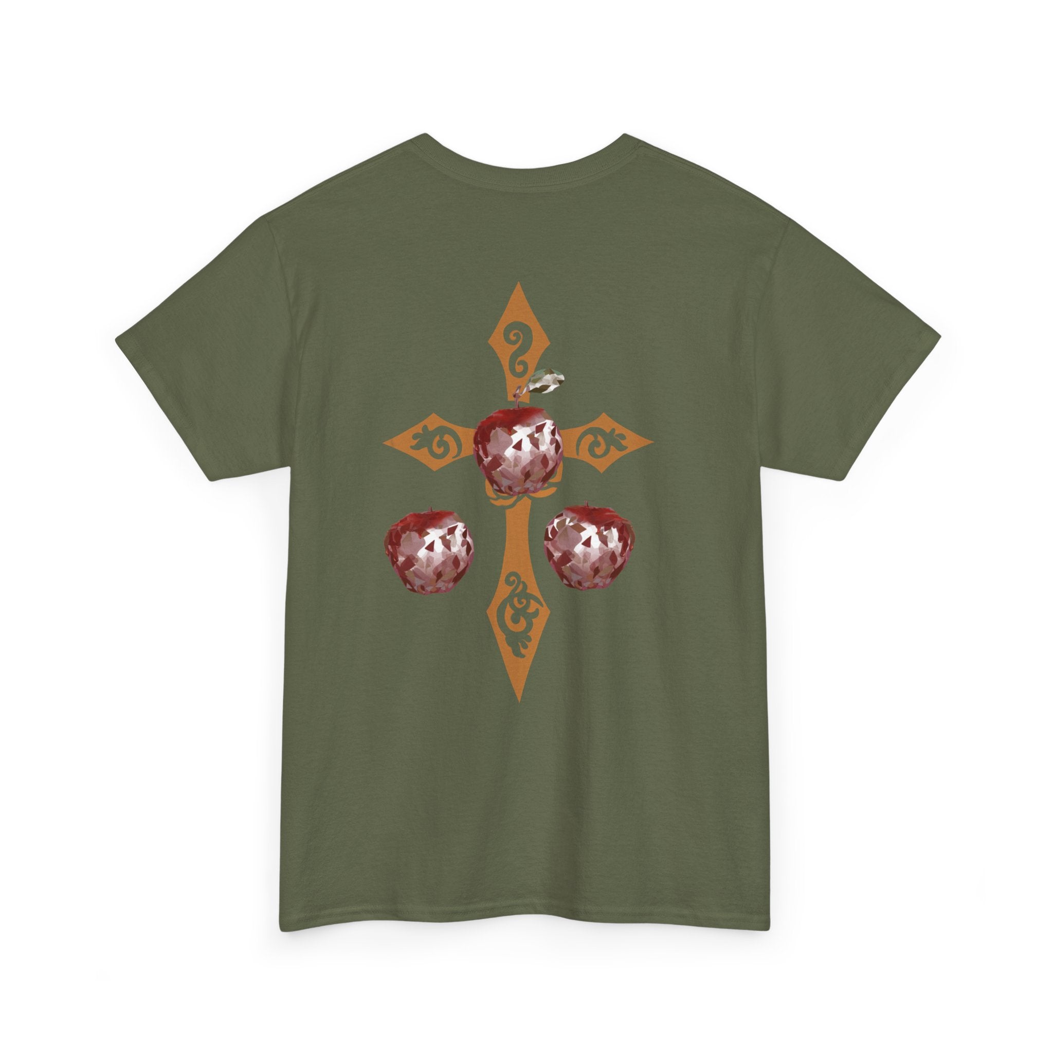 Crystal Apple Cross Graphic Tee | Alt Emo Creature Tee