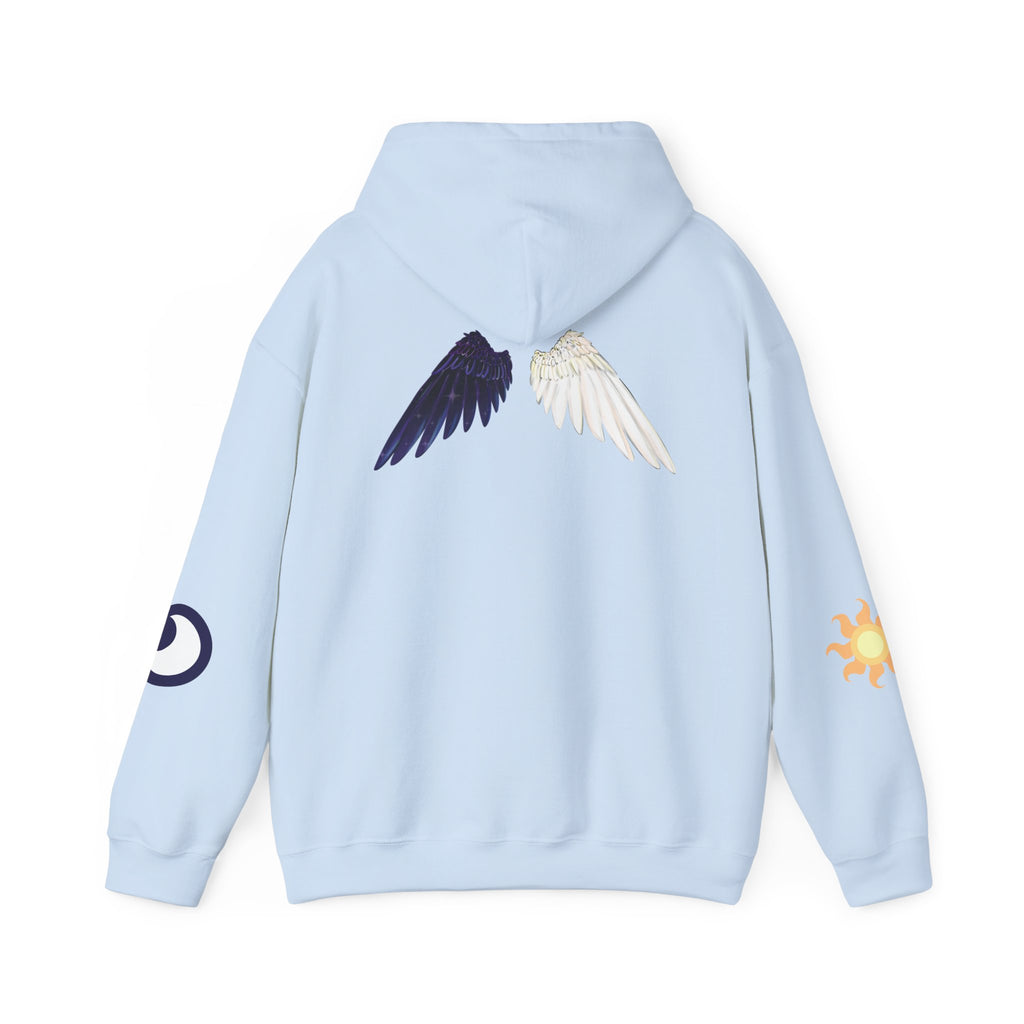 Lunar Celestial Alicorn Hoodie | Royal Sisters Alt Gothic Moon Sun Unisex Sweatshirt