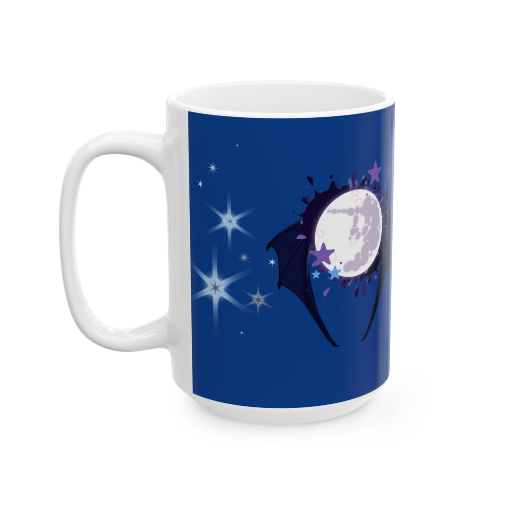 Dark Lunar Alicorn Ceramic Mug, (11oz, 15oz)