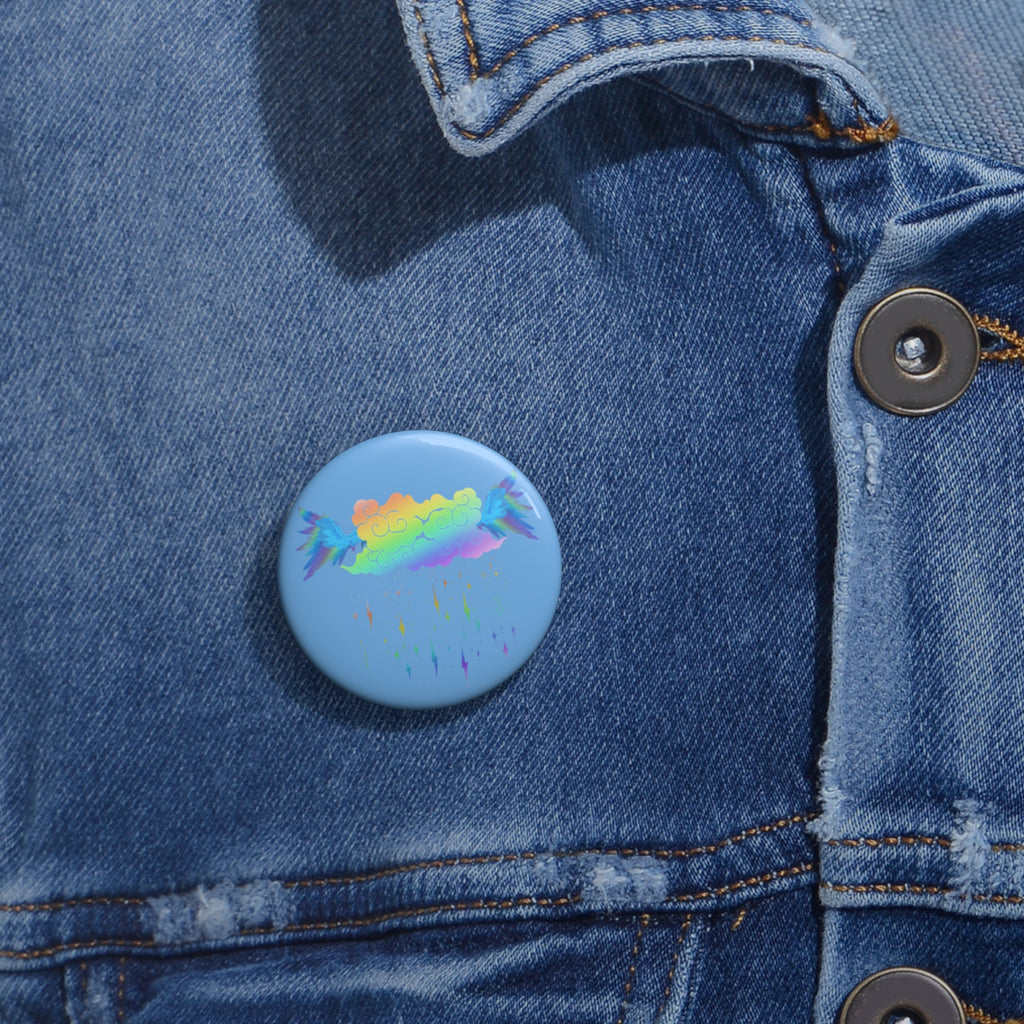 Rainboom Storm Cloud Button Pin | Fanart Accessory