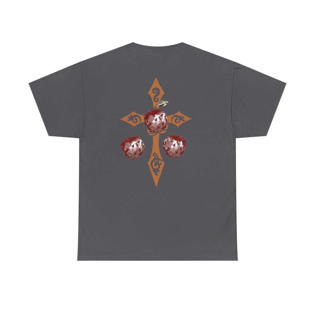 Crystal Apple Cross Graphic Tee | Alt Emo Creature Tee