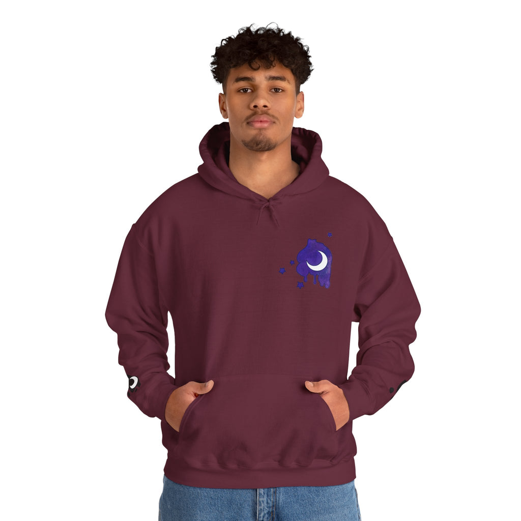 Lunar Alicorn Hoodie | Moody Moon Wings Alt Aesthetic Graphic Sweatshirt