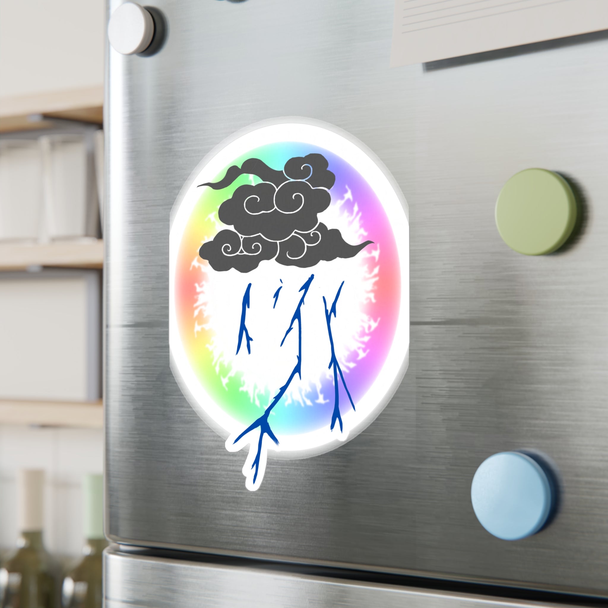 Storm Cloud Rainbow Vinyl Sticker | Loyalty Decal