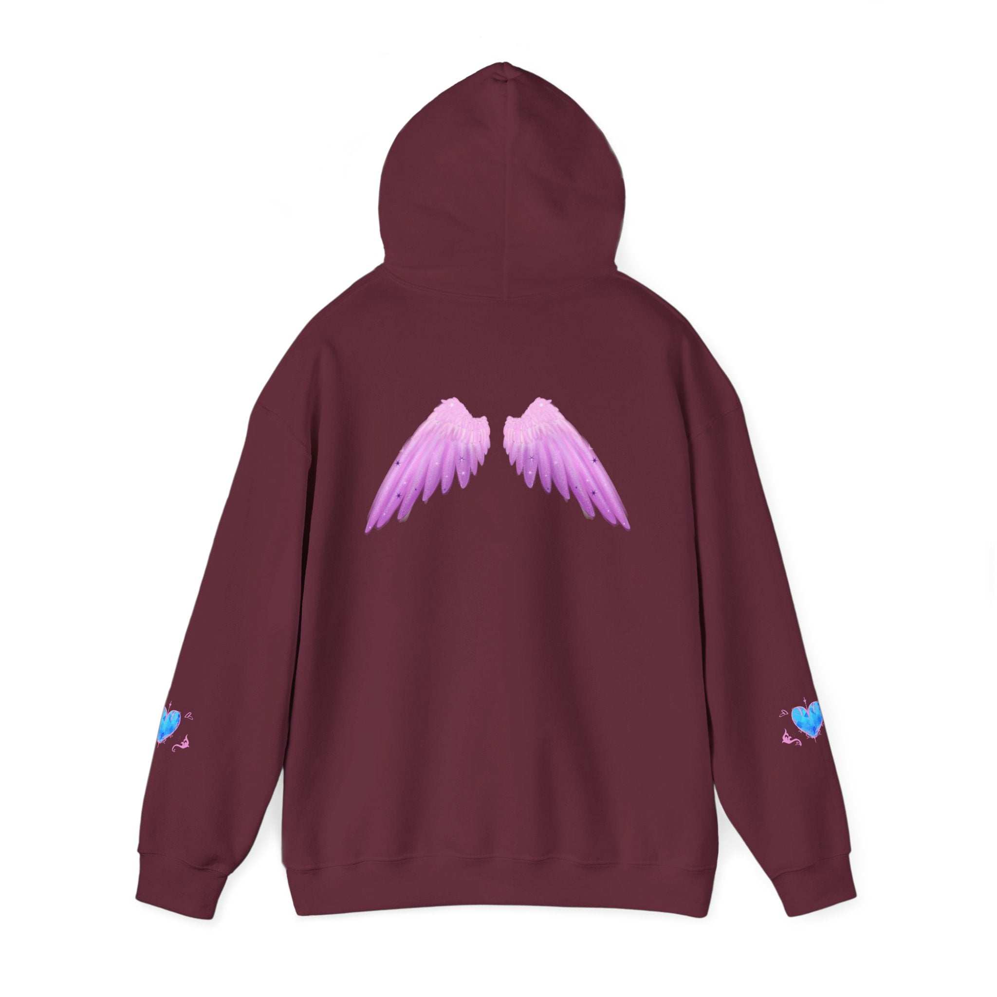 Crystal Heart Alicorn Hoodie | Alt Mythical Creature Graphic Sweatshirt Love