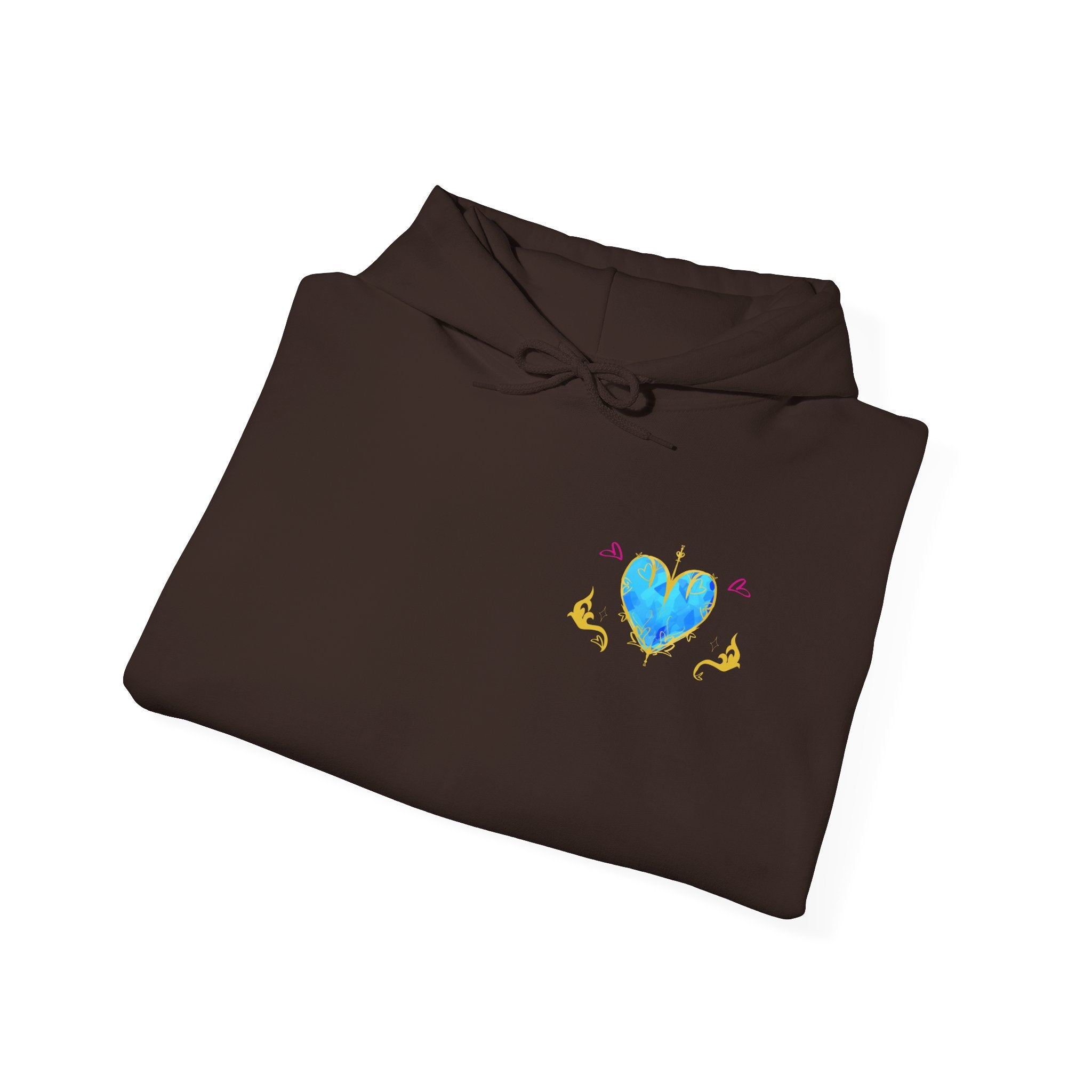 Crystal Heart Alicorn Hoodie | Alt Mythical Creature Graphic Sweatshirt Love