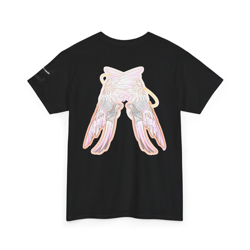 Angel Wings & Eyes Graphic Tee — Spiritual Aesthetic Streetwear