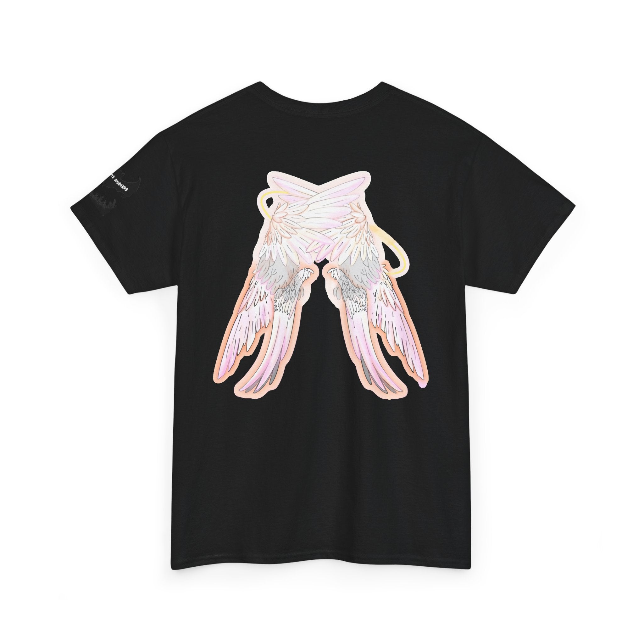 Angel Wings & Eyes Graphic Tee — Spiritual Aesthetic Streetwear