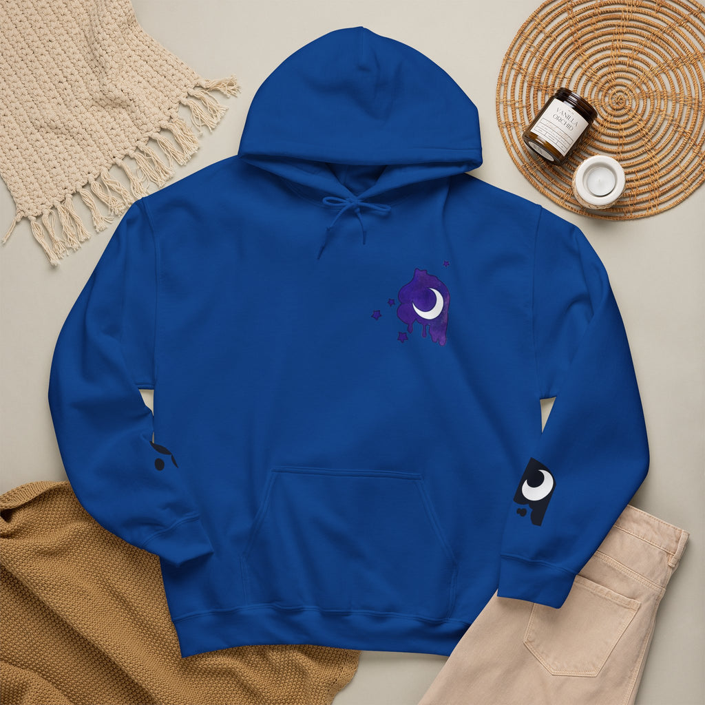 Lunar Alicorn Hoodie | Moody Moon Wings Alt Aesthetic Graphic Sweatshirt