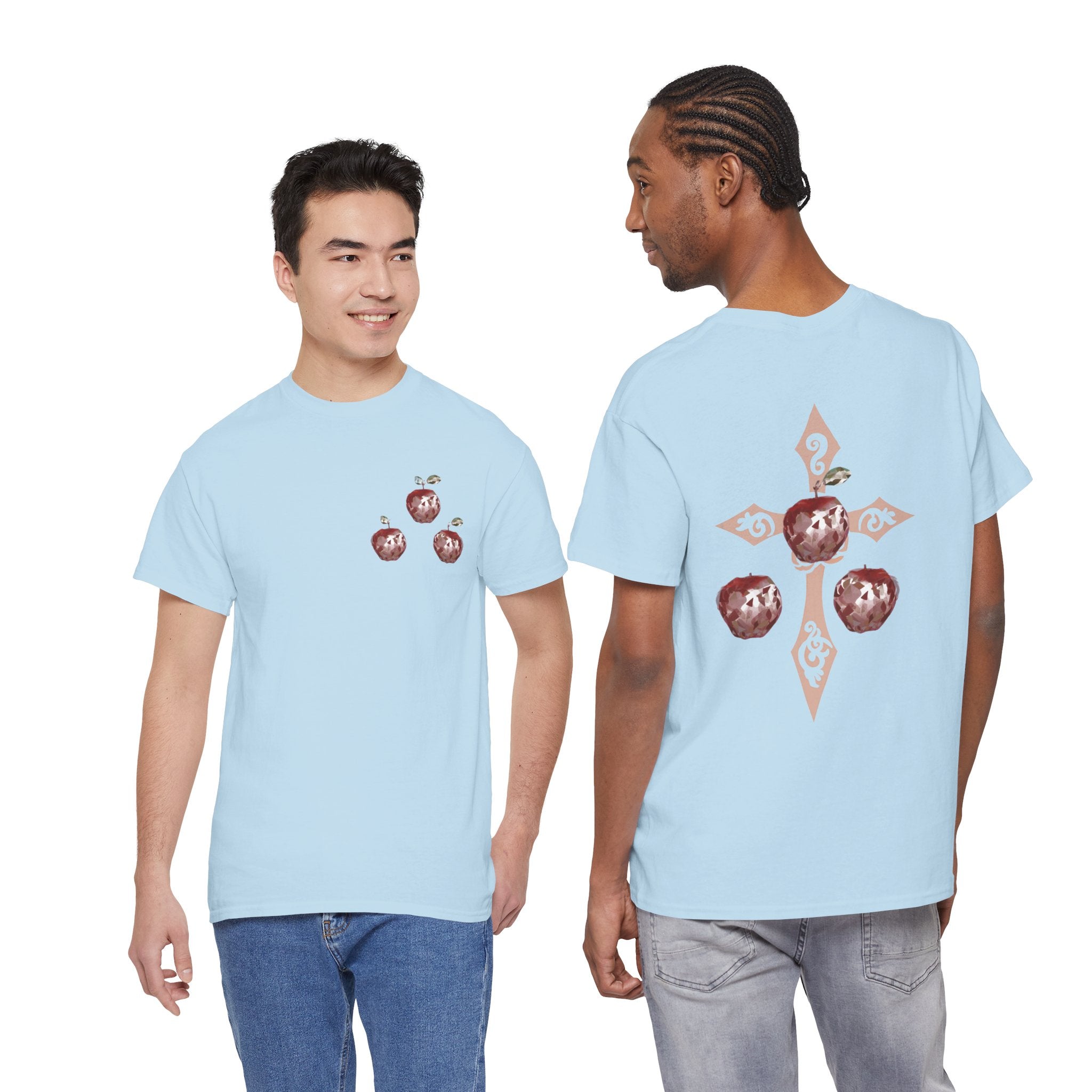 Crystal Apple Cross Graphic Tee | Alt Emo Creature Tee