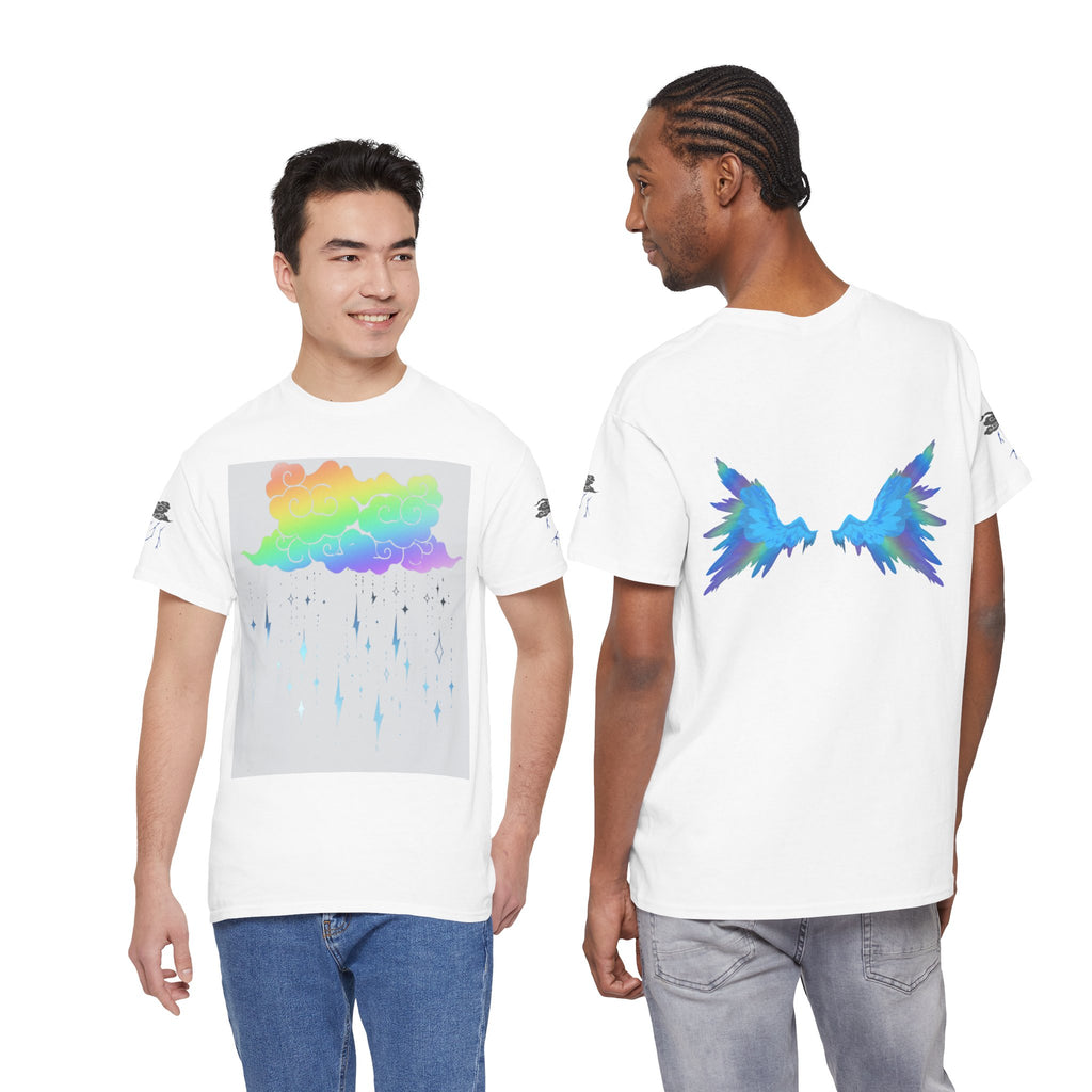 Rainbow Storm Unisex Tee | Alt Emo Colorful Graphic Tee