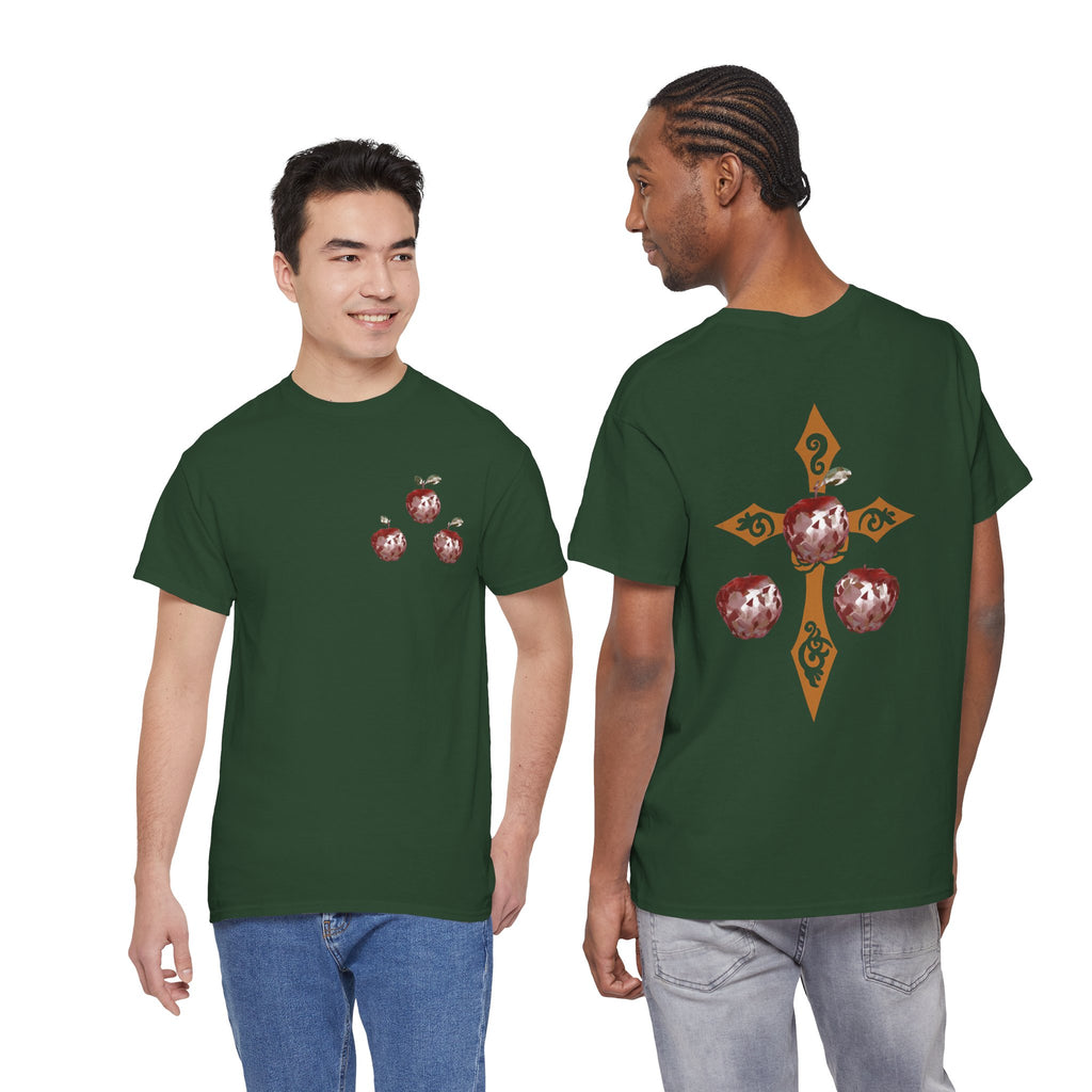 Crystal Apple Cross Graphic Tee | Alt Emo Creature Tee