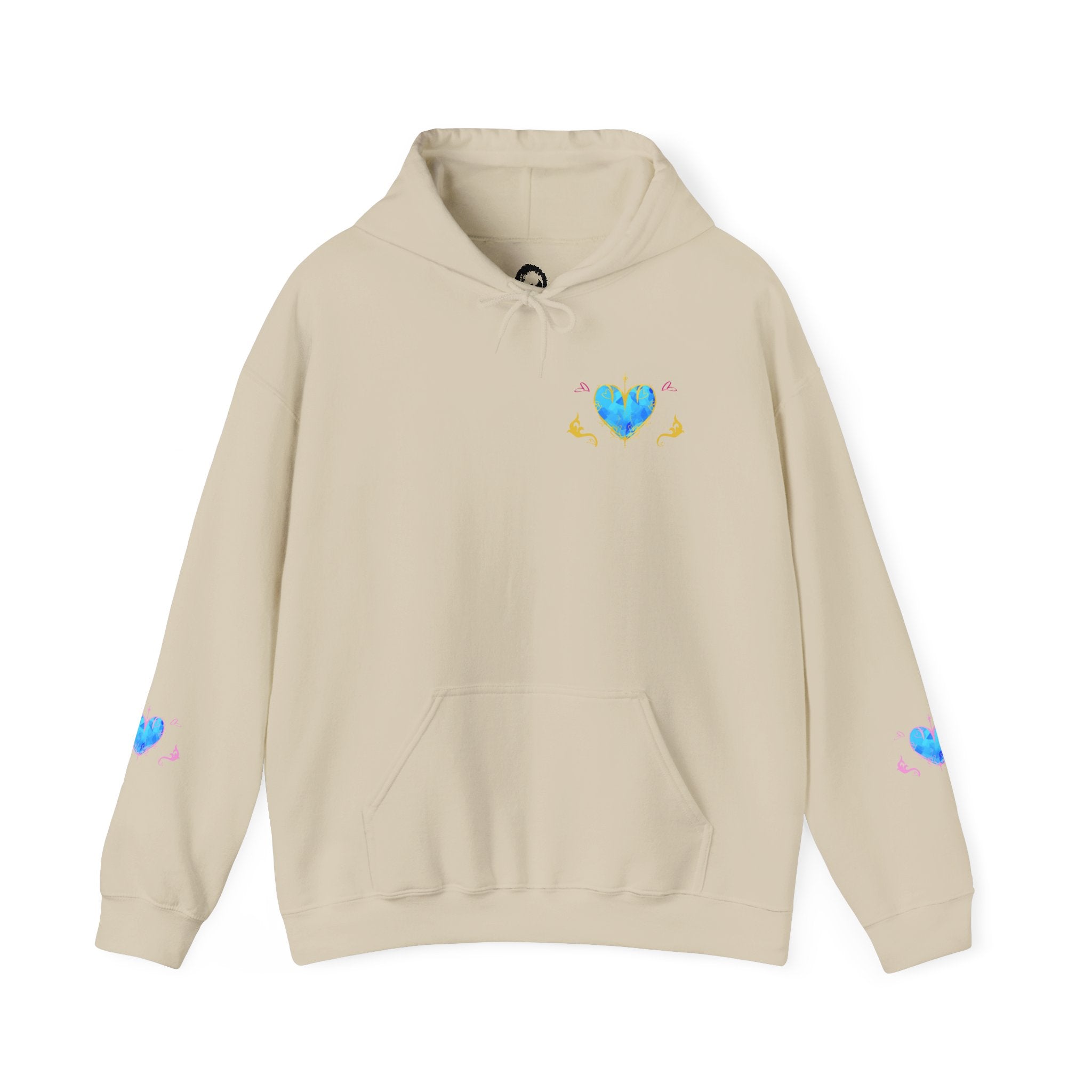 Crystal Heart Alicorn Hoodie | Alt Mythical Creature Graphic Sweatshirt Love