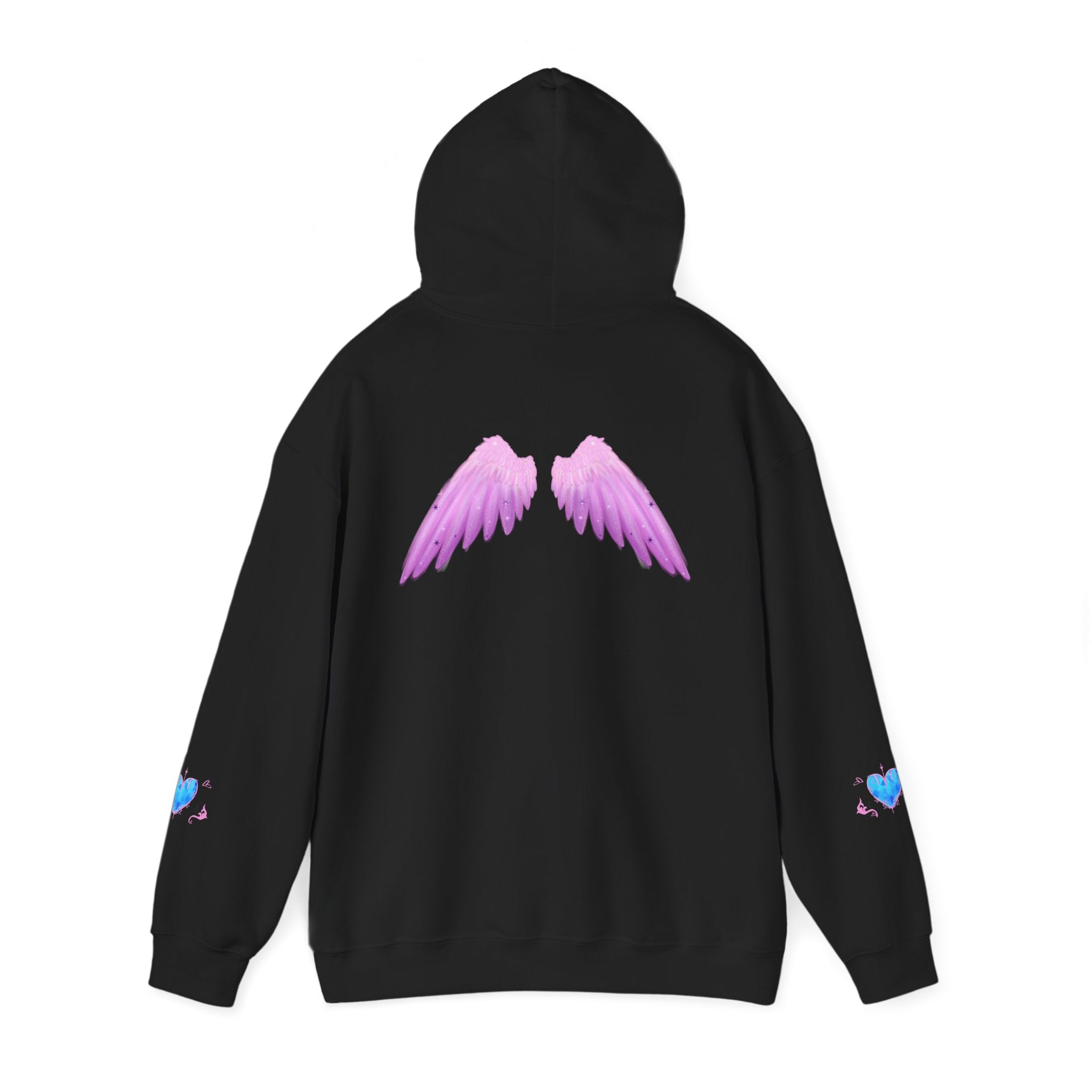 Crystal Heart Alicorn Hoodie | Alt Mythical Creature Graphic Sweatshirt Love