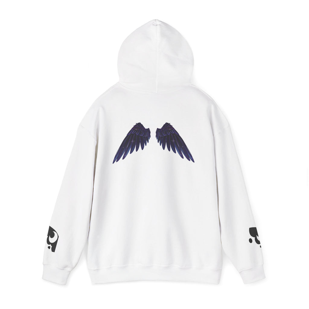 Lunar Alicorn Hoodie | Moody Moon Wings Alt Aesthetic Graphic Sweatshirt