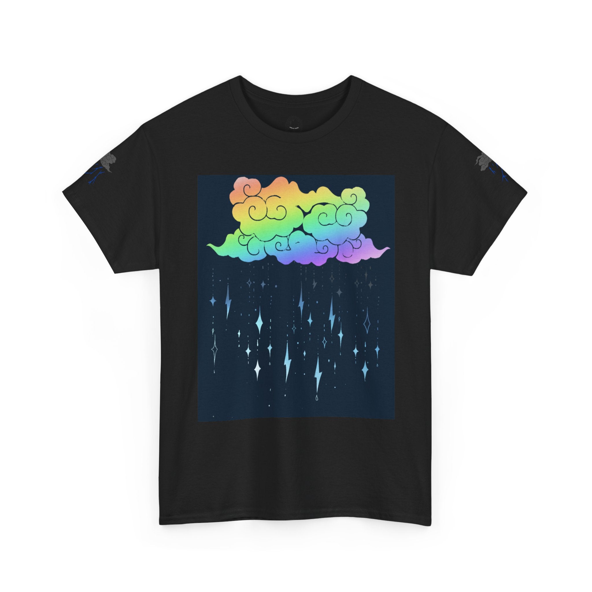 Rainbow Storm Unisex Tee | Alt Emo Colorful Graphic Tee