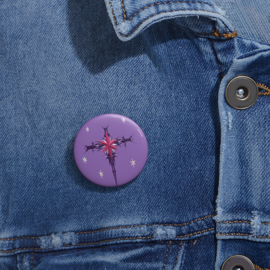 Sparkle Button Pin |Magic Fanart Accessory