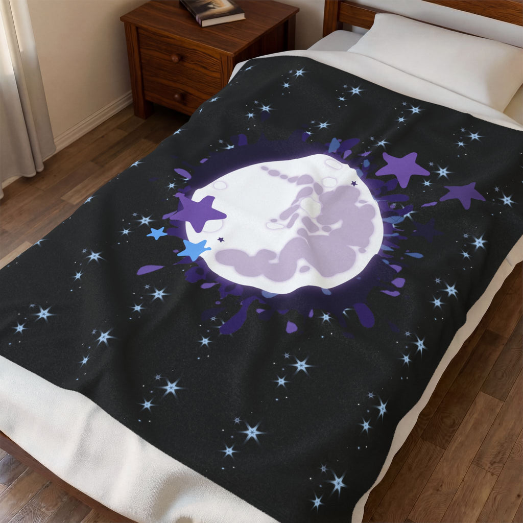 Mare in the Moon Velveteen Plush Blanket