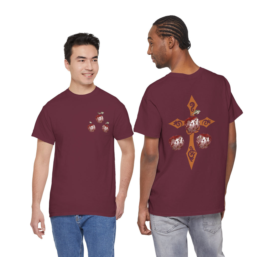 Crystal Apple Cross Graphic Tee | Alt Emo Creature Tee