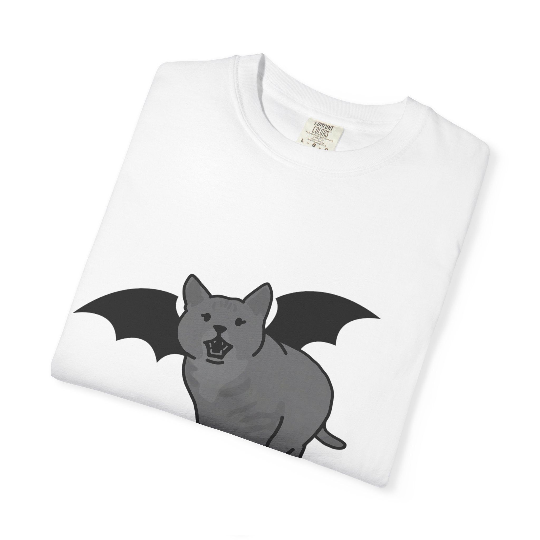 Bat Cat Unisex Tee | Gothic Alt Creature Graphic Tee