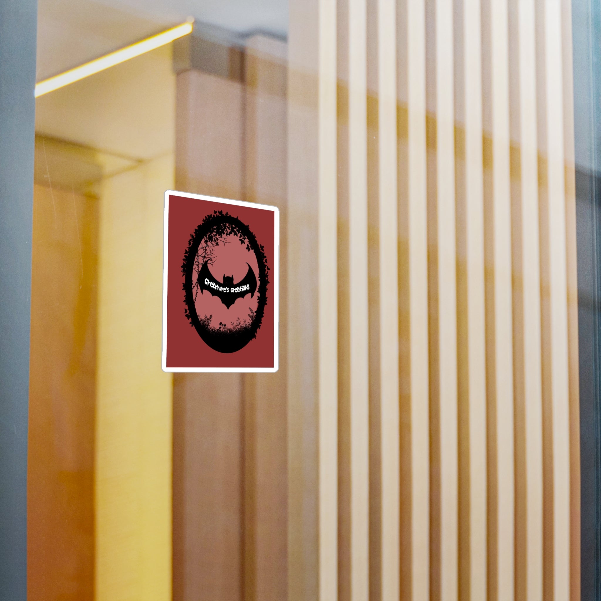 Bat Logo Vinyl Decal | Creature's Creations Alt Sticker