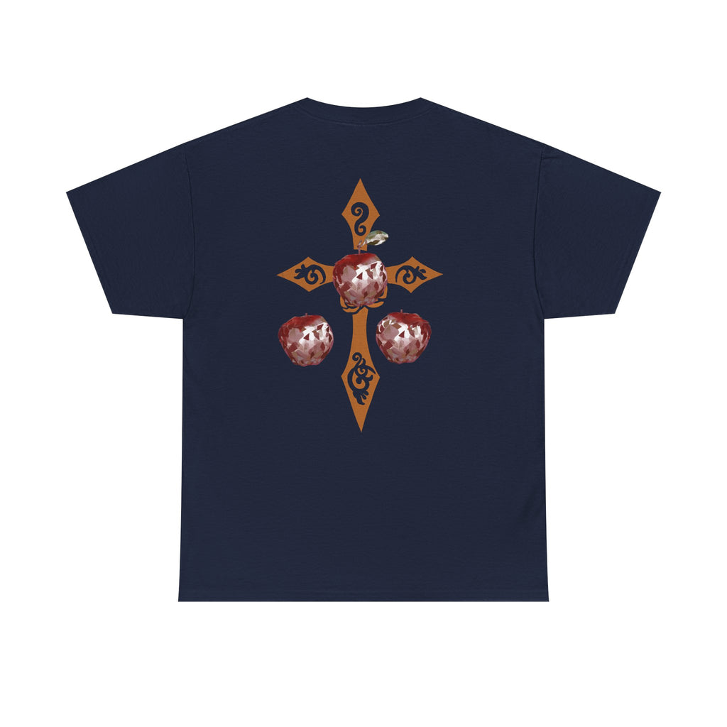 Crystal Apple Cross Graphic Tee | Alt Emo Creature Tee