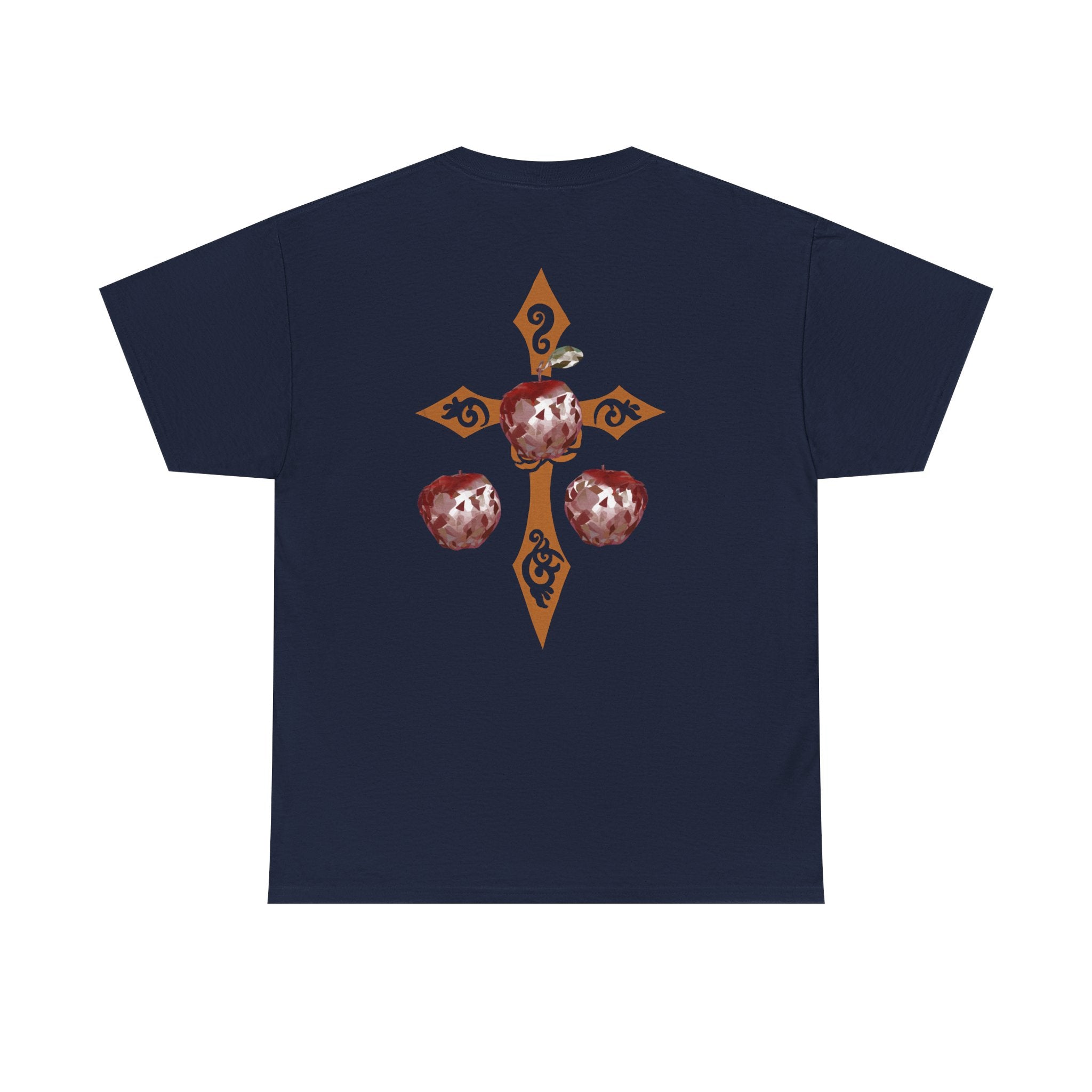 Crystal Apple Cross Graphic Tee | Alt Emo Creature Tee