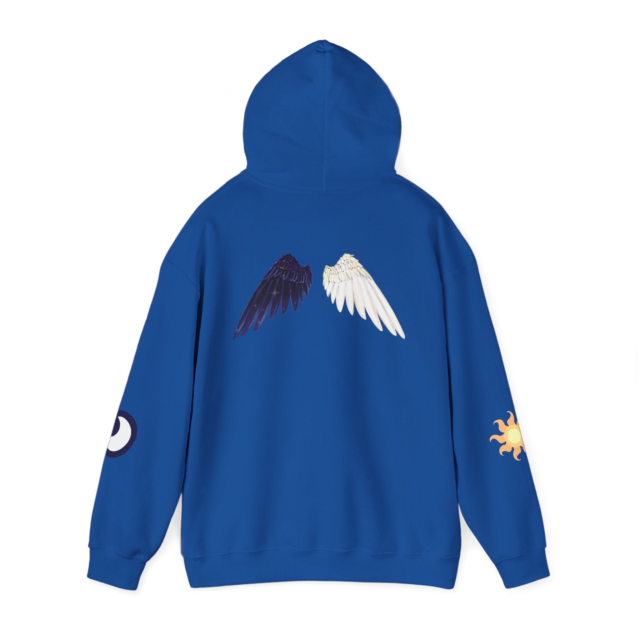 Lunar Celestial Alicorn Hoodie | Royal Sisters Alt Gothic Moon Sun Unisex Sweatshirt