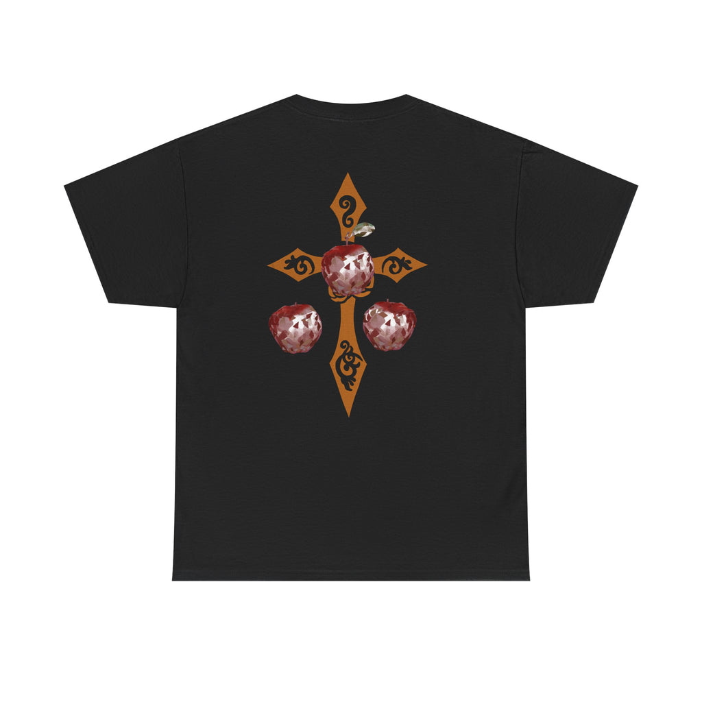 Crystal Apple Cross Graphic Tee | Alt Emo Creature Tee