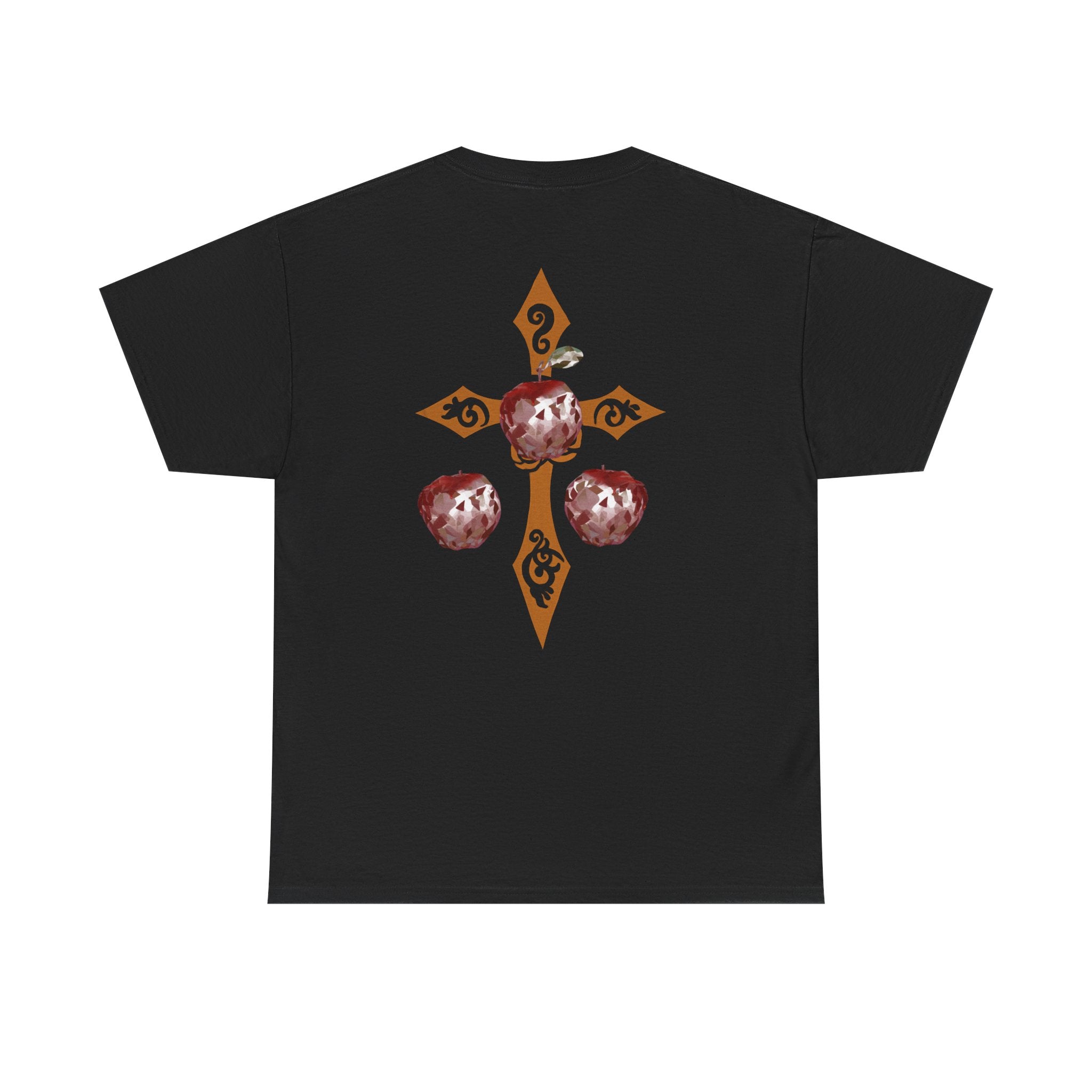 Crystal Apple Cross Graphic Tee | Alt Emo Creature Tee