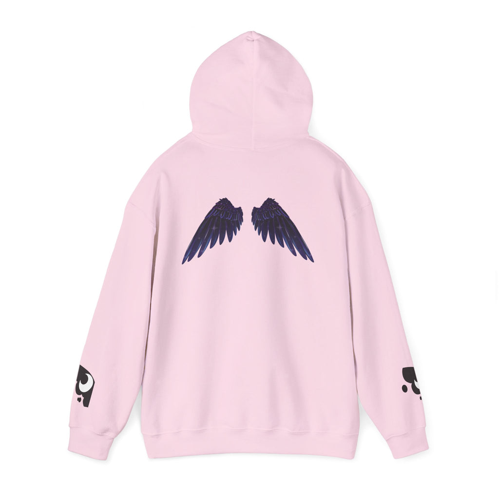 Lunar Alicorn Hoodie | Moody Moon Wings Alt Aesthetic Graphic Sweatshirt