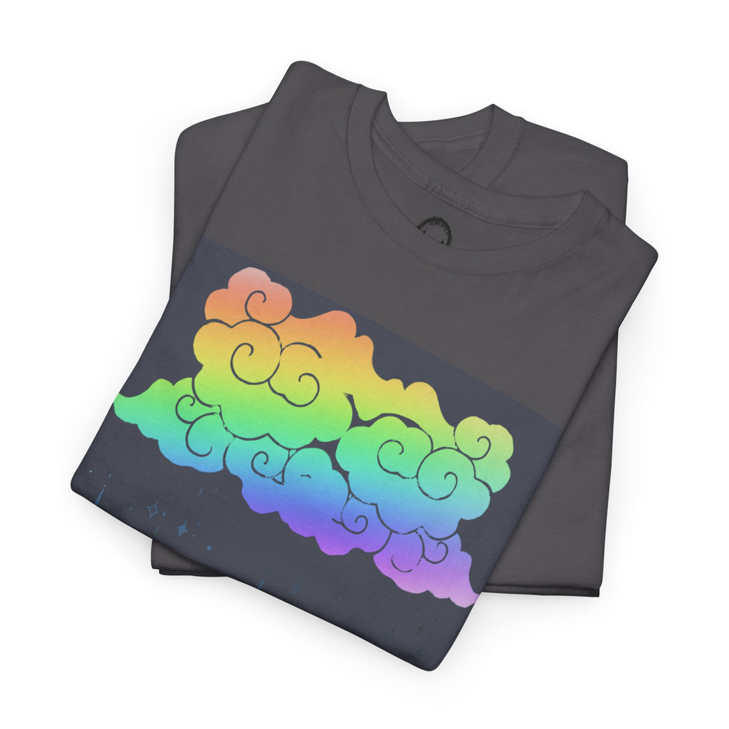 Rainbow Storm Unisex Tee | Alt Emo Colorful Graphic Tee