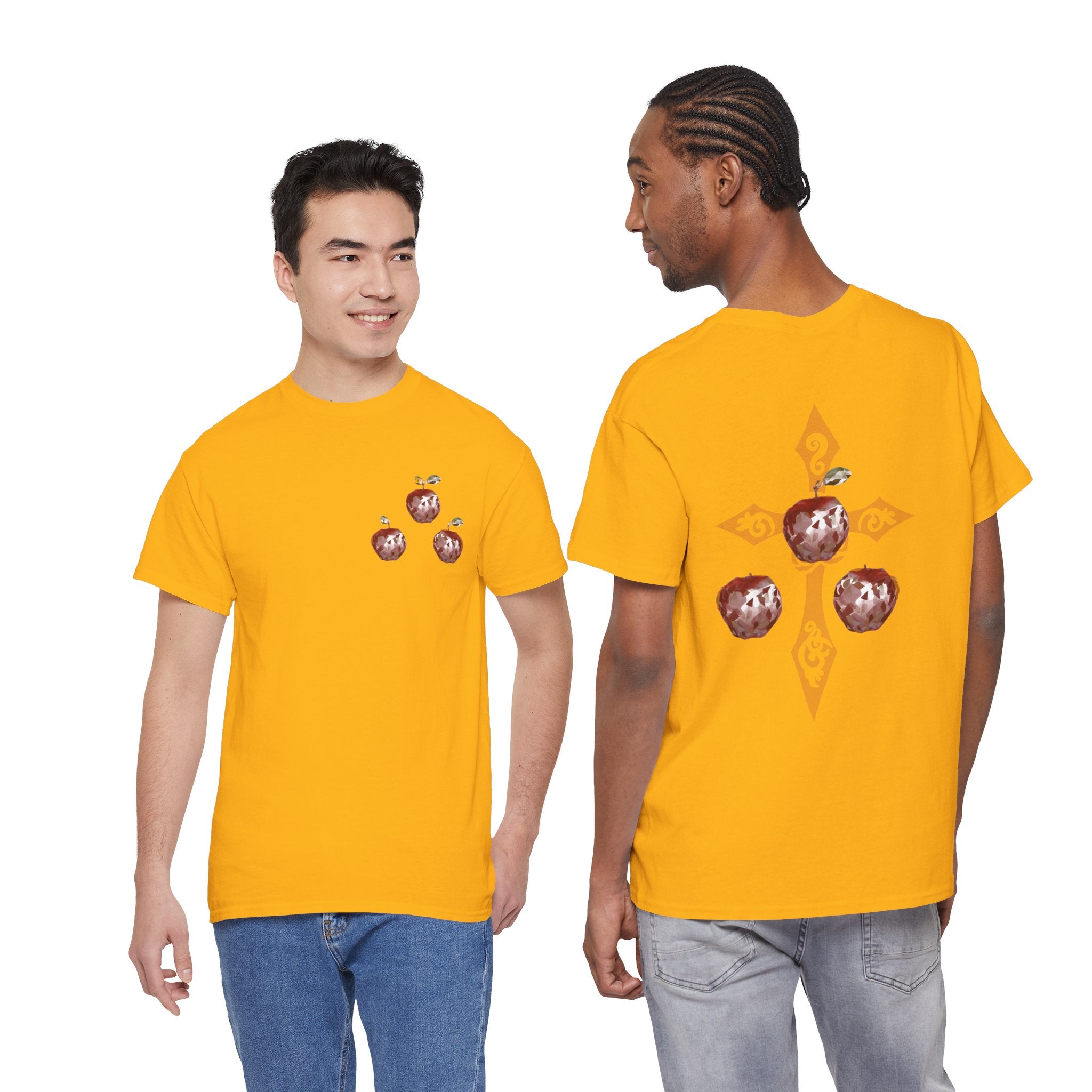 Crystal Apple Cross Graphic Tee | Alt Emo Creature Tee