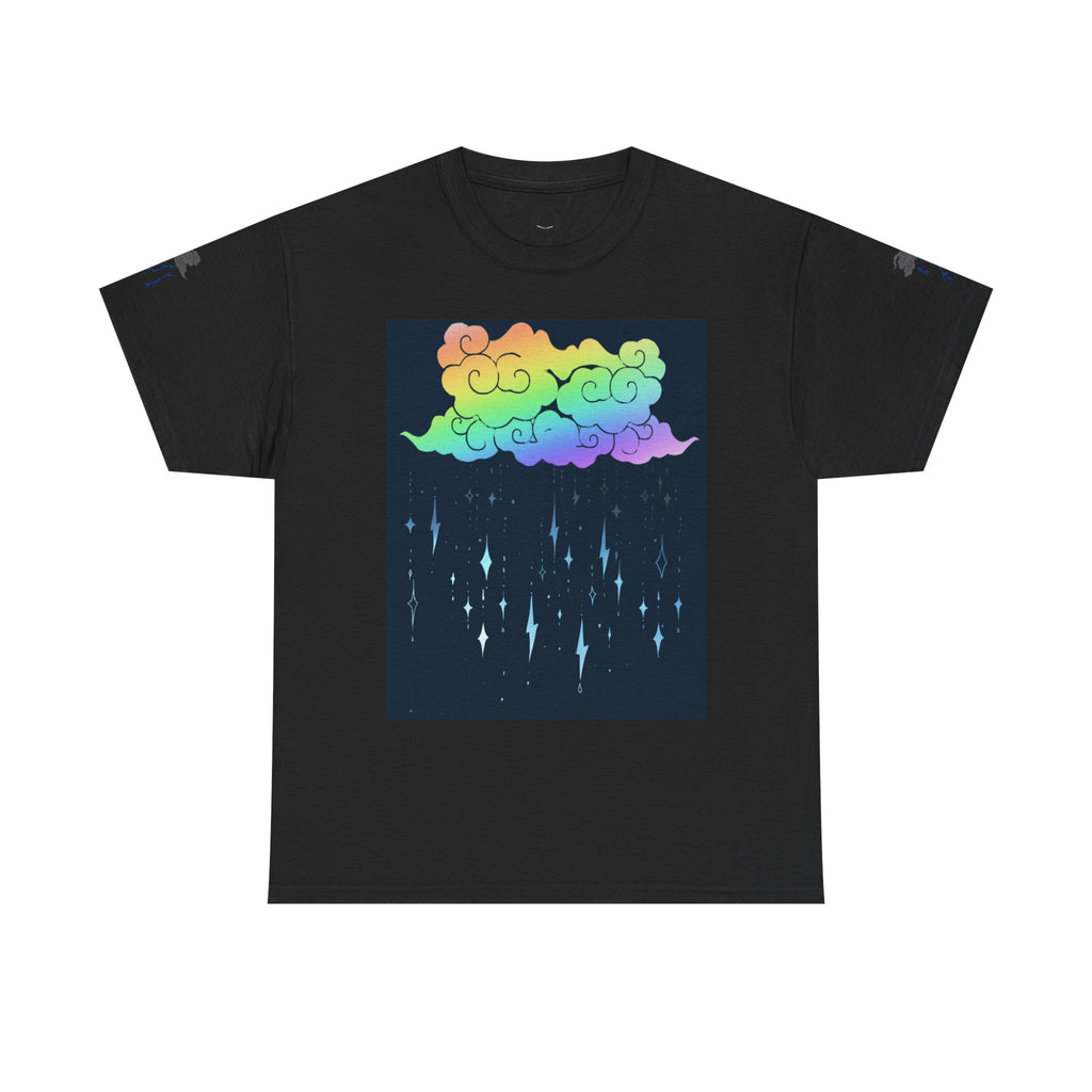 Rainbow Storm Unisex Tee | Alt Emo Colorful Graphic Tee