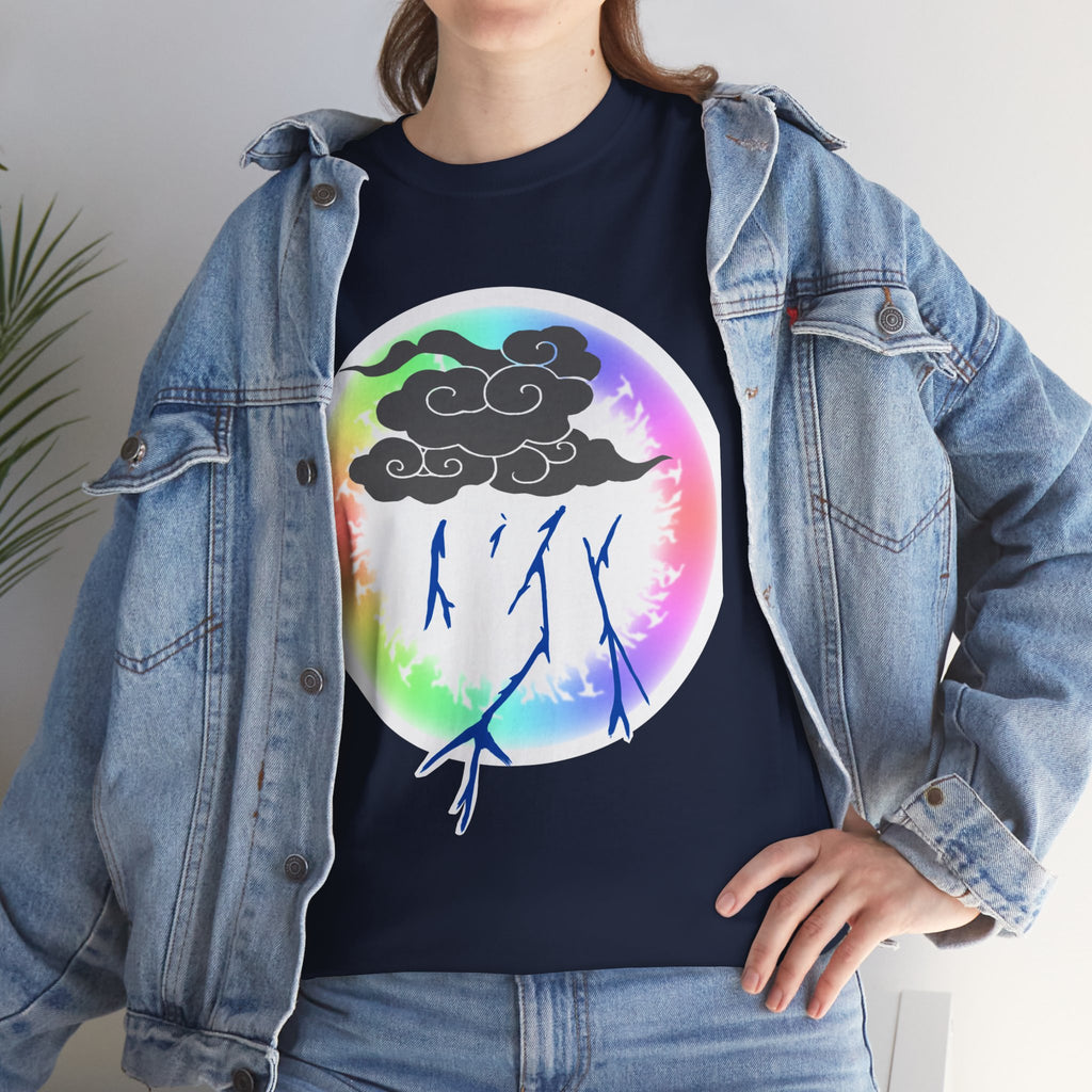 Rainboom Storm Cloud Unisex Tee | Alt Gothic Creature Graphic Tee