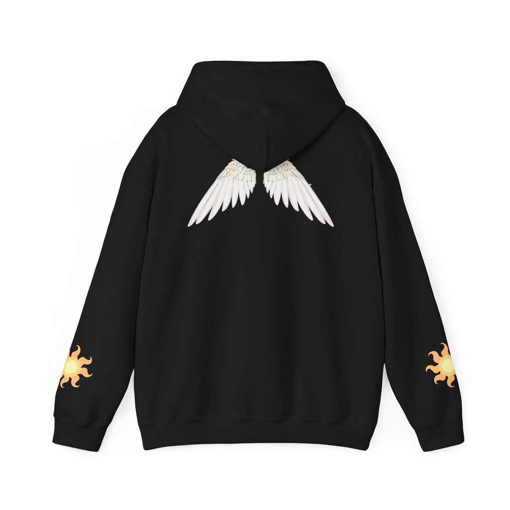 Celestial Alicorn Hoodie | Alt Mythical Wings Moon Graphic Sweatshirt