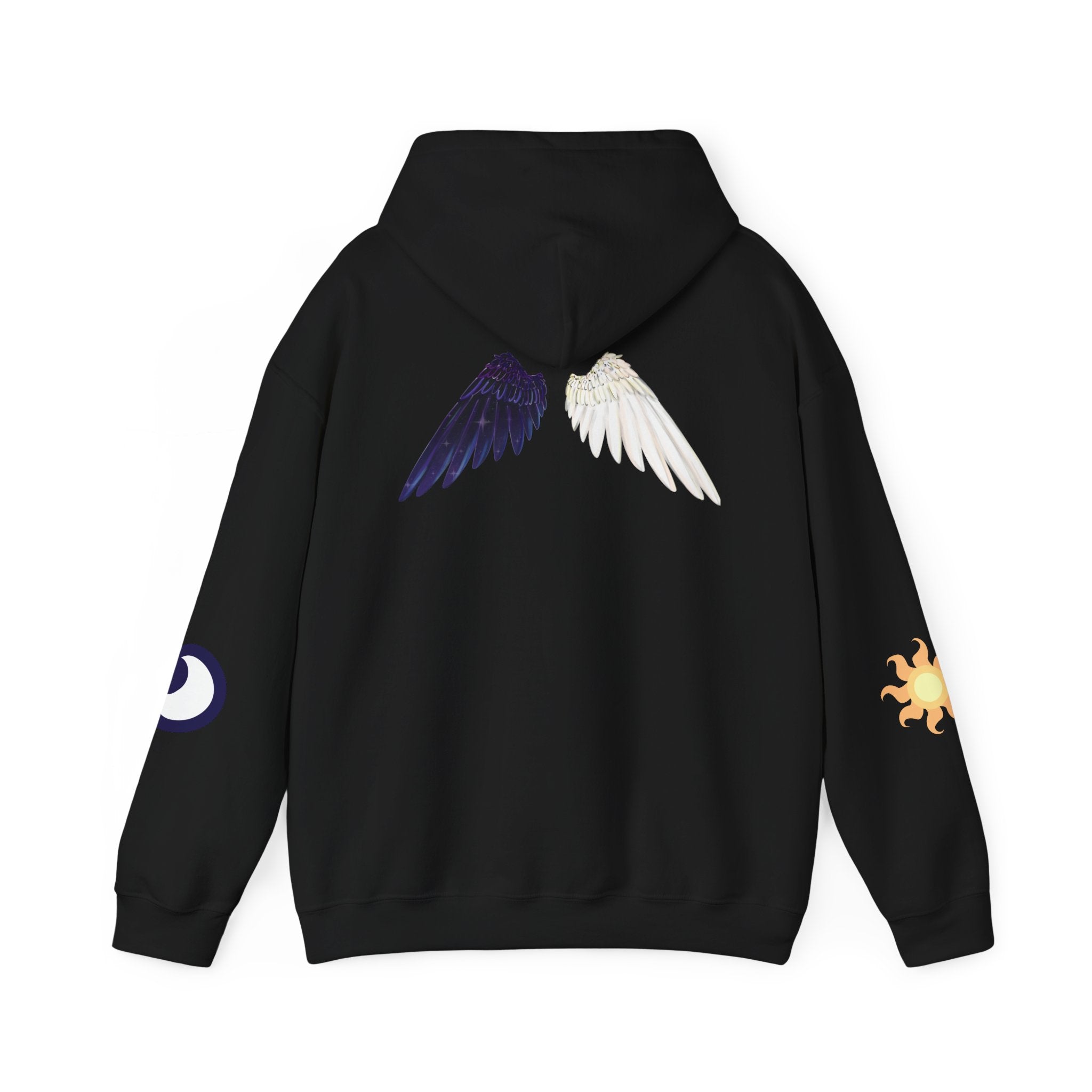 Lunar Celestial Alicorn Hoodie | Royal Sisters Alt Gothic Moon Sun Unisex Sweatshirt