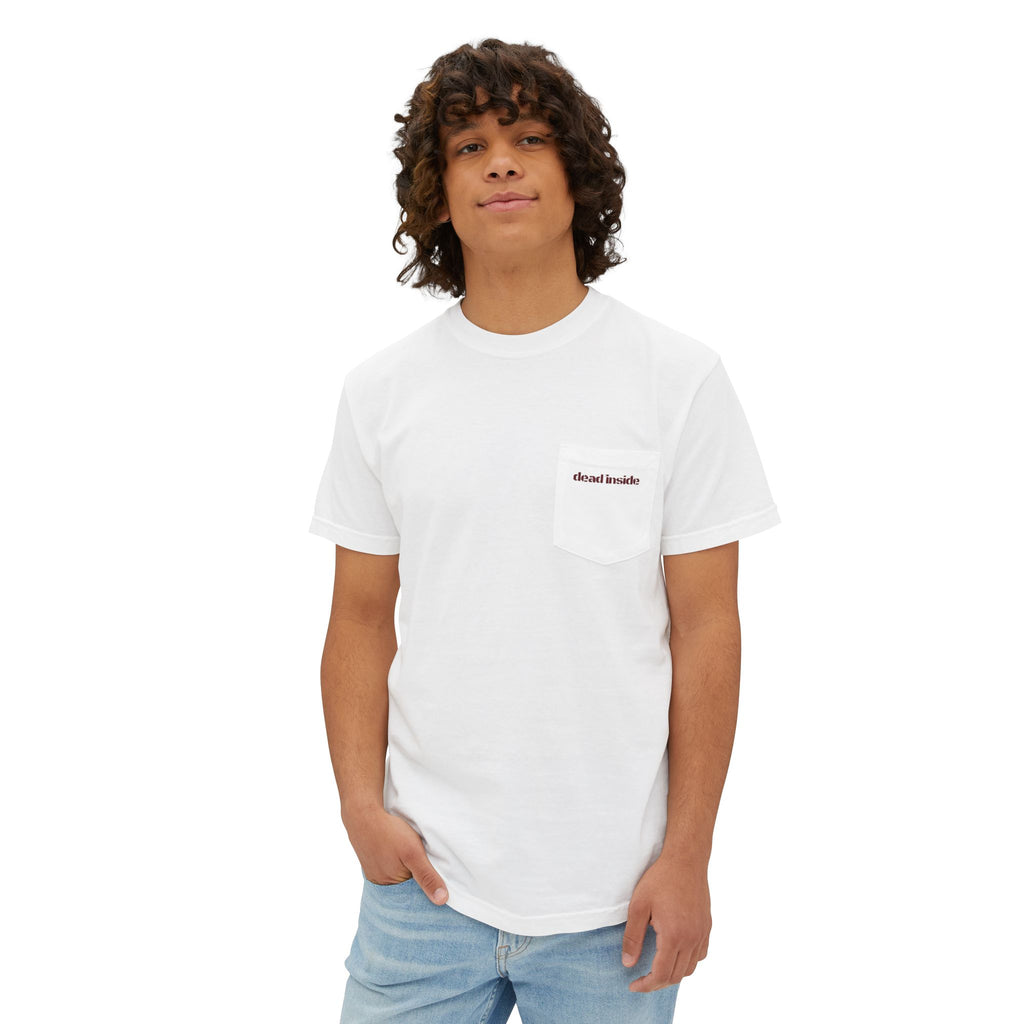 Dead Inside Coffin Pocket Tee | Gothic Emo Alt Graphic T-Shirt