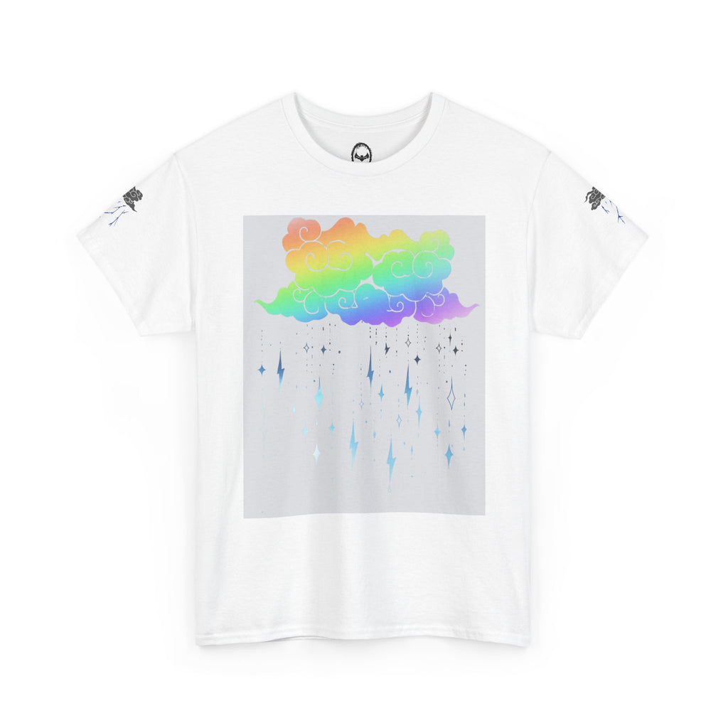 Rainbow Storm Unisex Tee | Alt Emo Colorful Graphic Tee