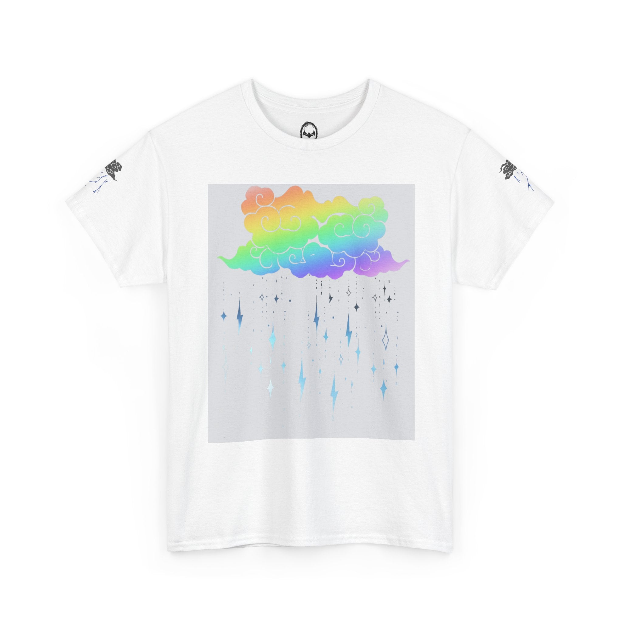 Rainbow Storm Unisex Tee | Alt Emo Colorful Graphic Tee